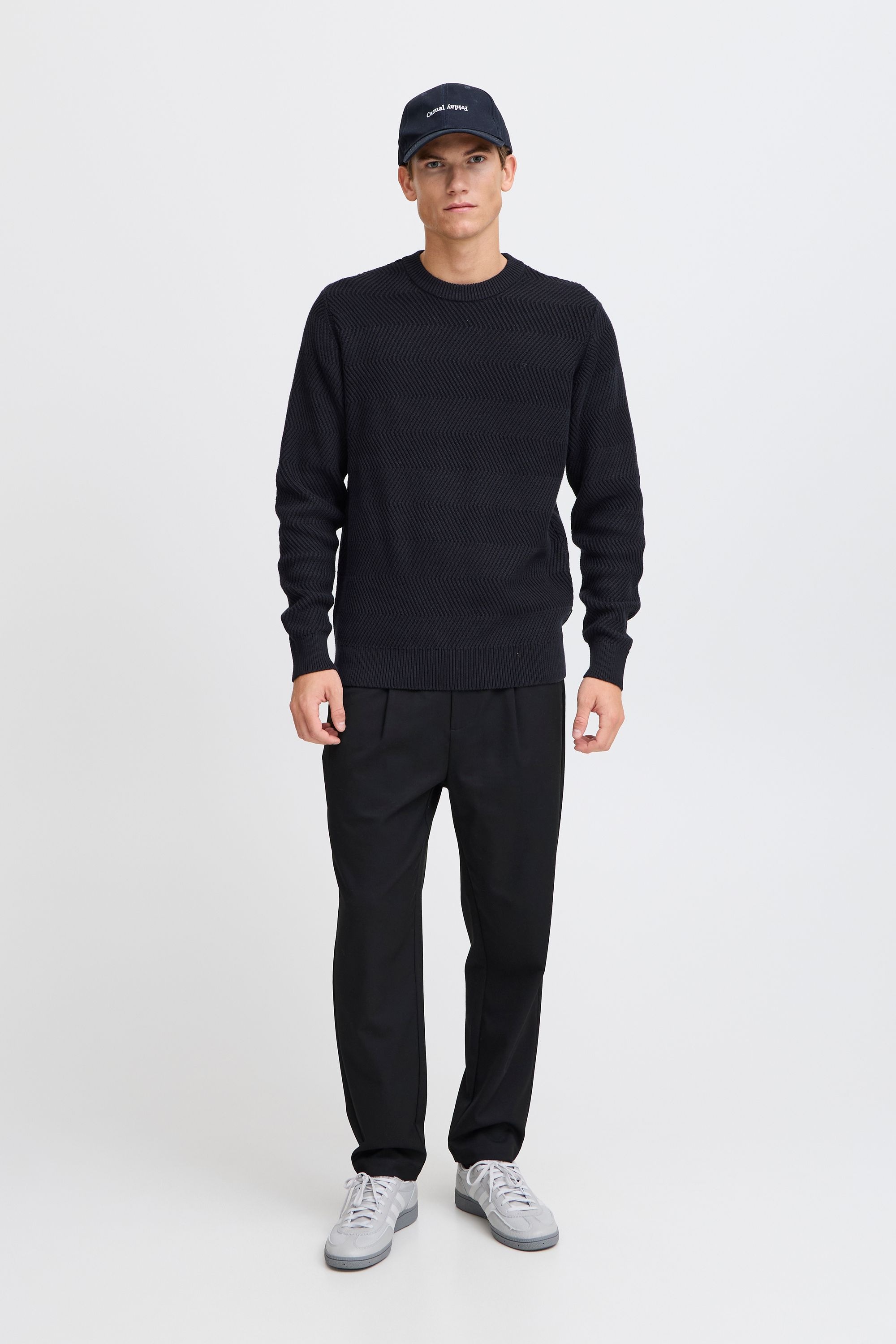 Casual Friday Strickpullover »Strickpullover CFKARL structured crew neck knit«
