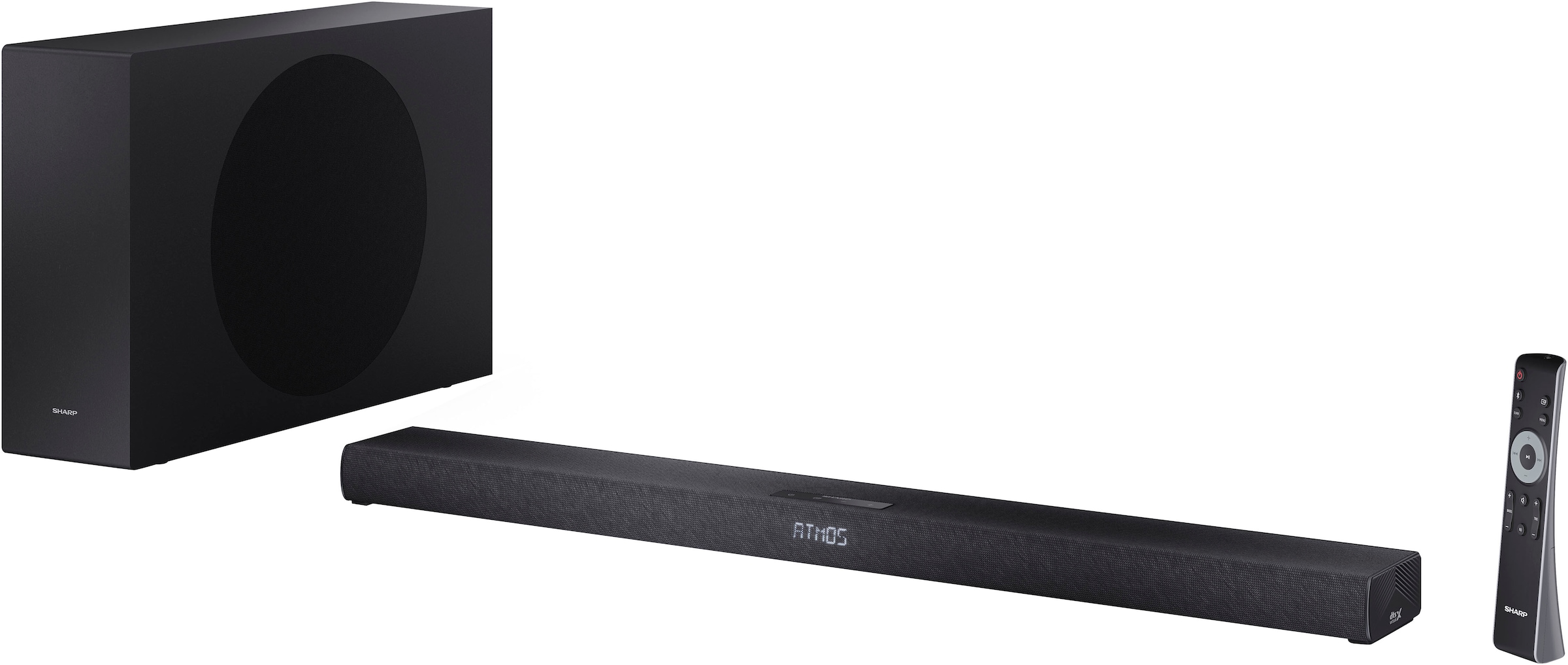 Sharp Soundbar »HT-SBW320« 2.1 (Bluetooth Dolby Digital | Equalizer | Kabellos | Nacht Modus | USB-Wiedergabe )