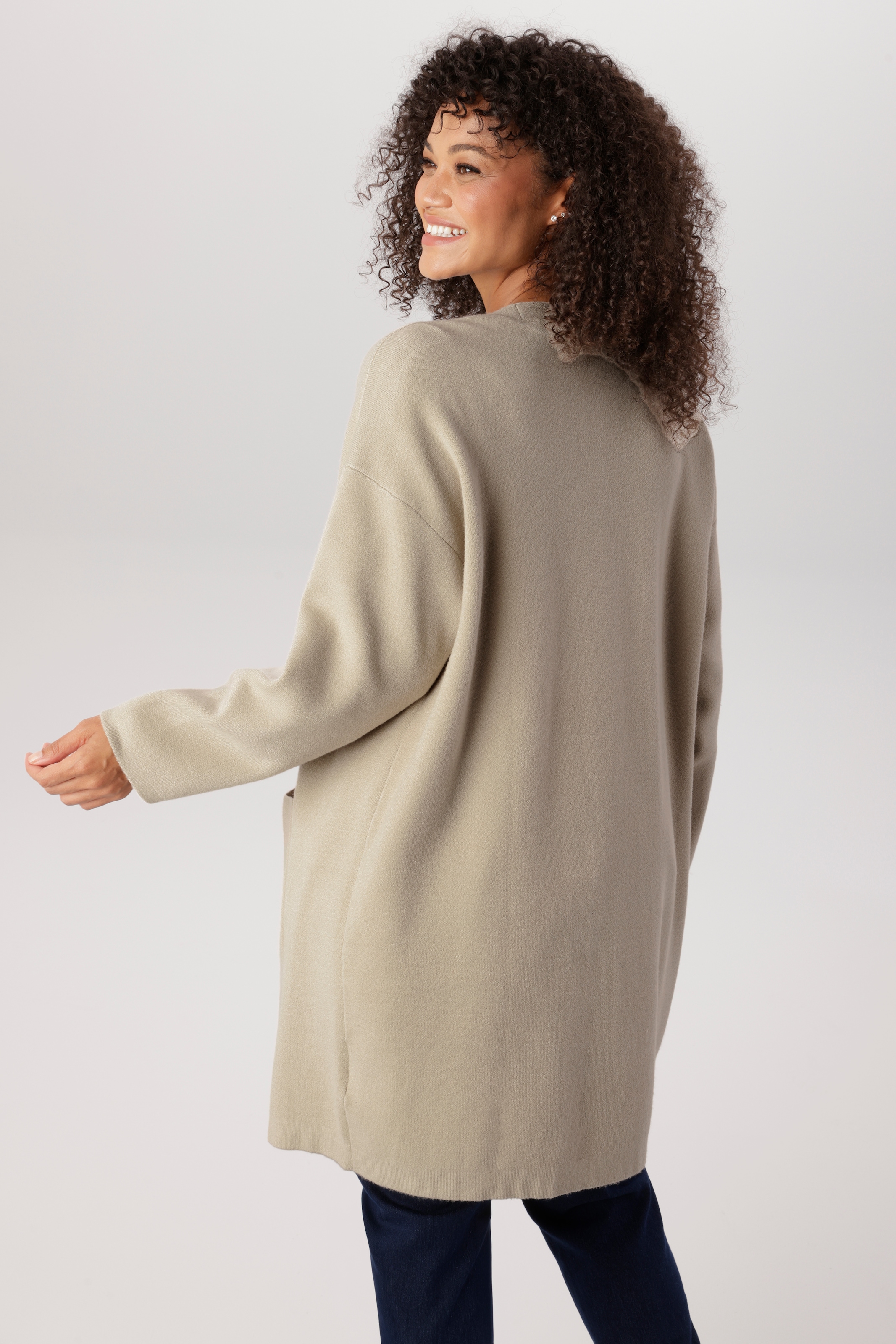Aniston PLUS Longstrickjacke offener, verschlussloser Style - NEUE KOLLEKTION