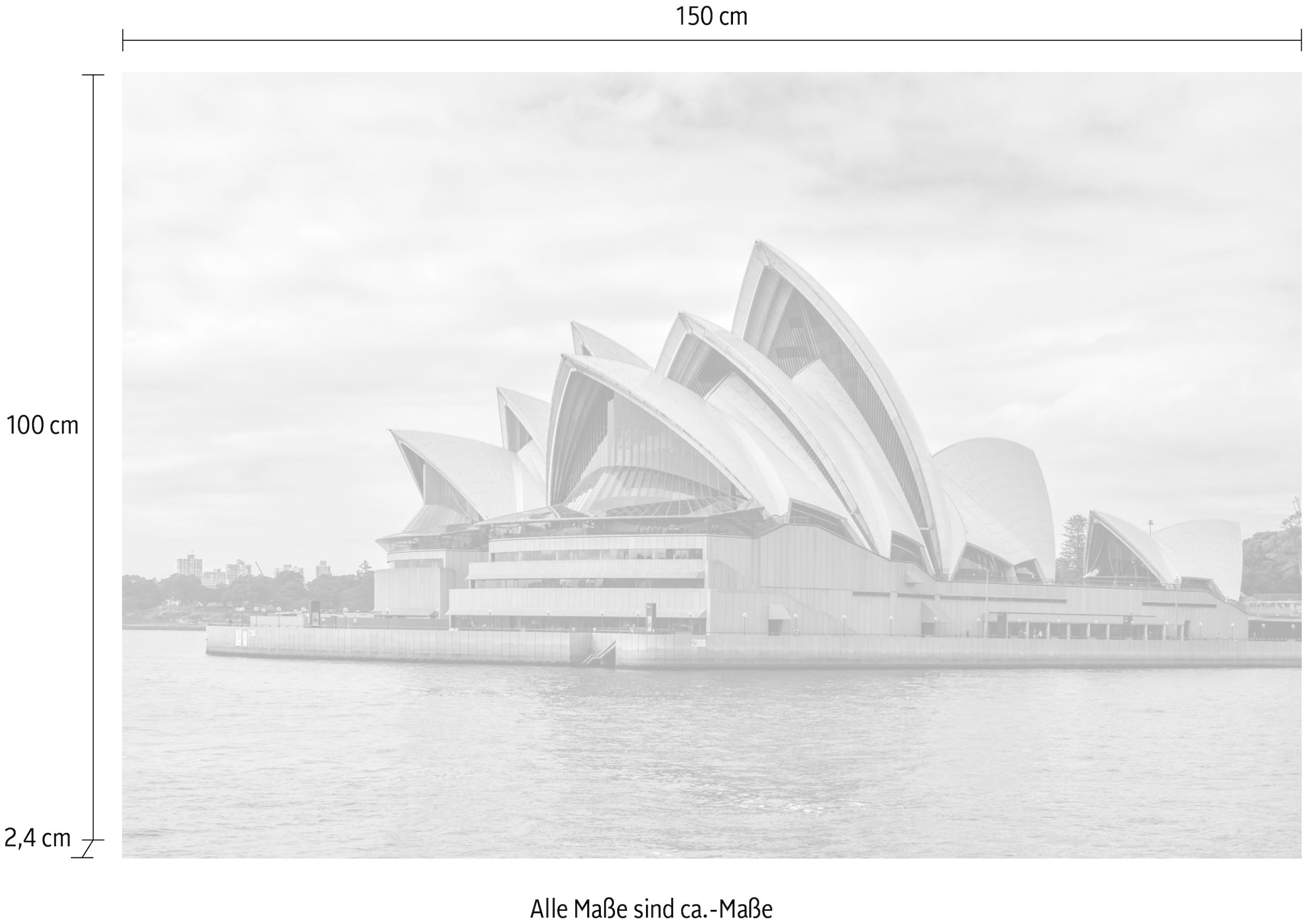 queence Acrylglasbild »Opernhaus in Sydney«, Elemente der Architektur-Gebäude-Städte-Skyline, Fine Art-Print in Galeriequalität