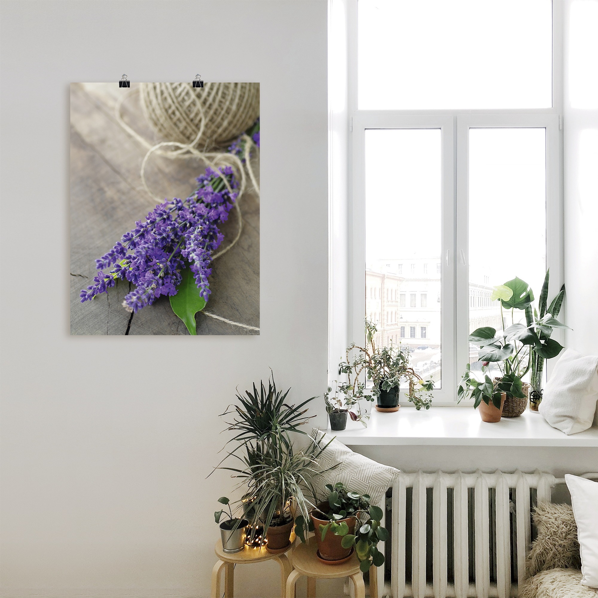 Artland Wandbild »Lavendel Strauß«, Blumen, (1 St.), als Leinwandbild, Poster, Wandaufkleber in verschied. Größen