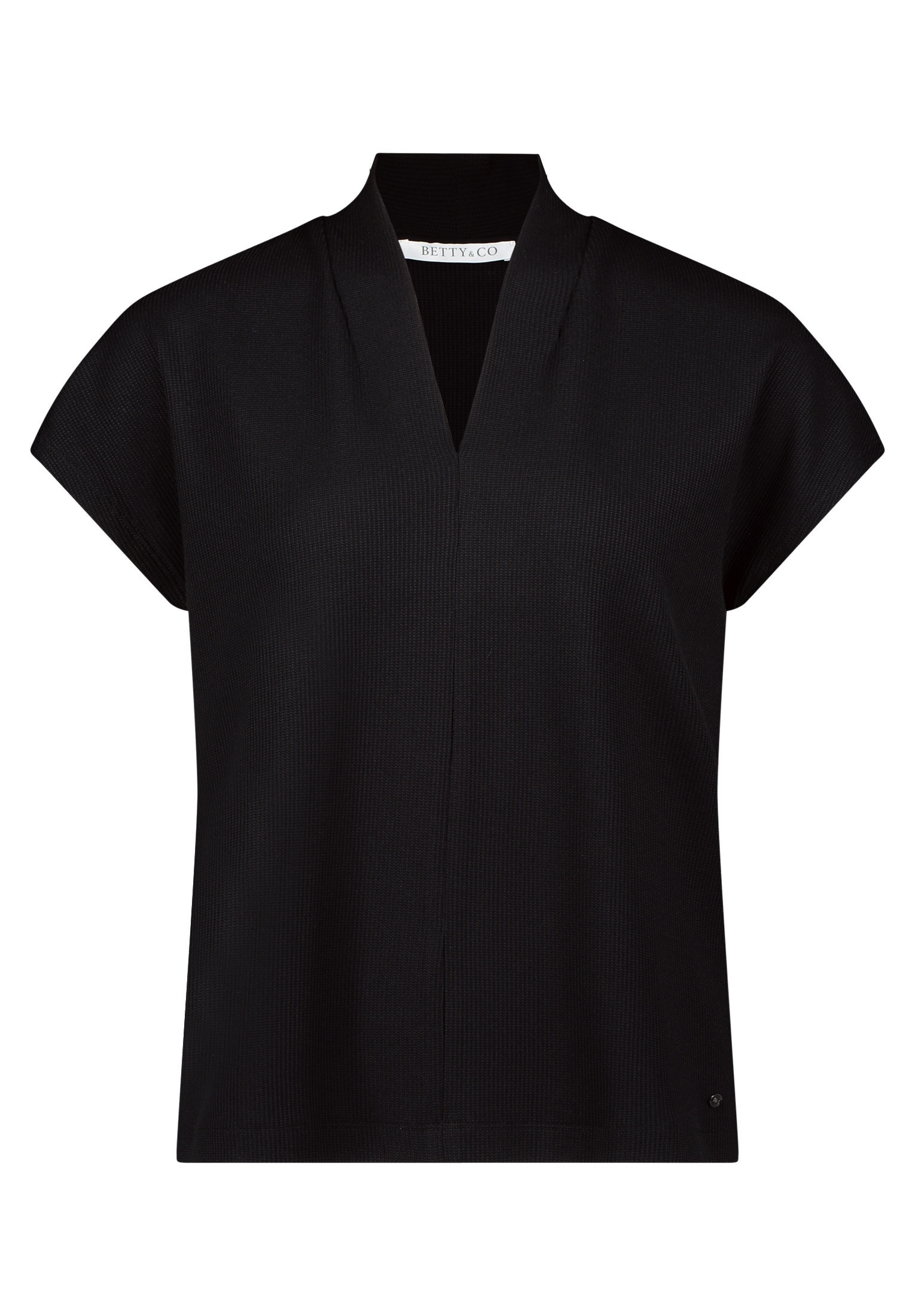 Betty&Co Rundhalsshirt »Casual-Shirt mit V-Ausschnitt«