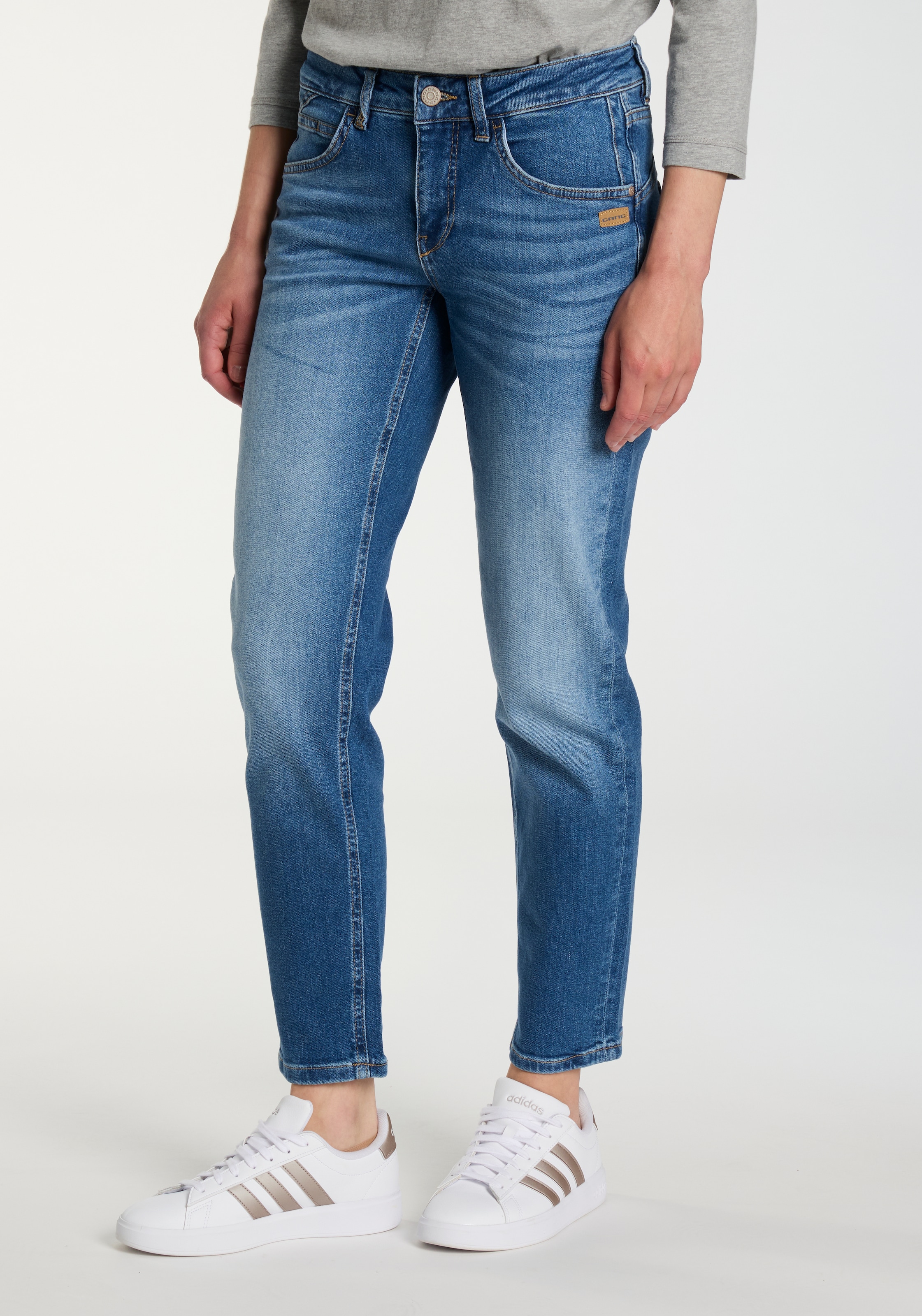 GANG 5-Pocket-Jeans »94JOLINE BOYFRIEND«, in cropped Länge