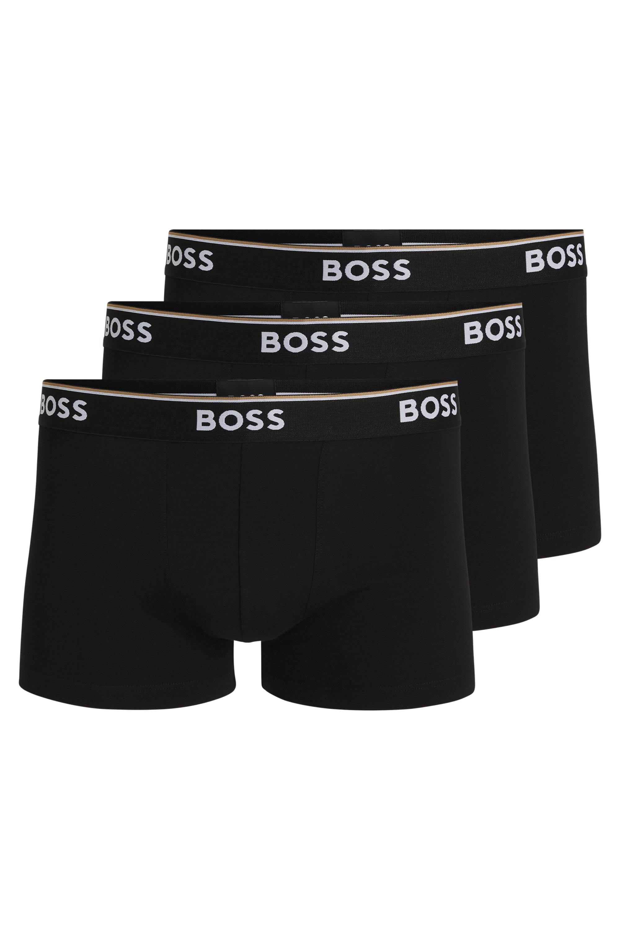 BOSS Boxer »TRUNK 3 PACK«, (3 St.), BOSS Schriftzug auf dem Bund