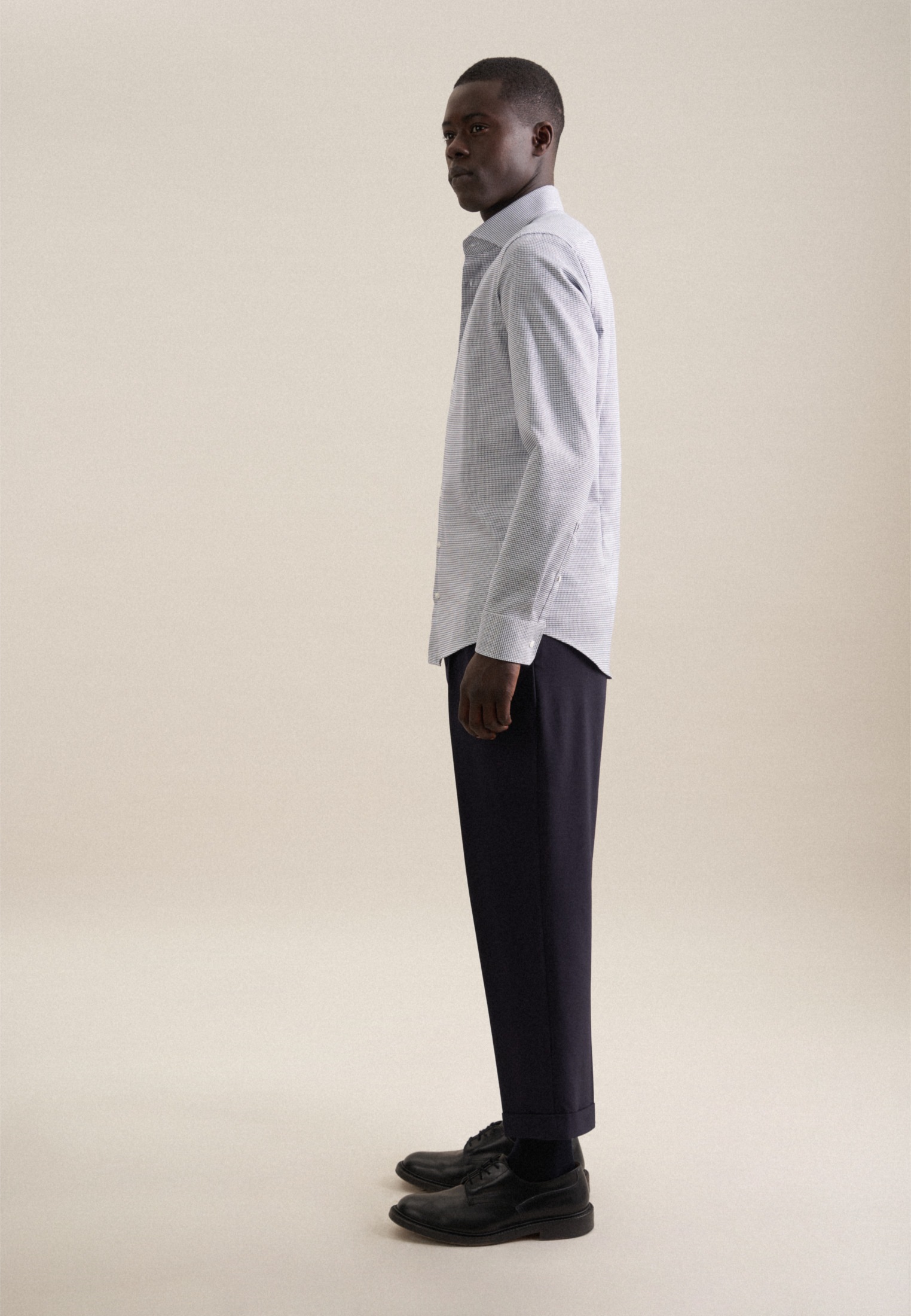 seidensticker Businesshemd »Slim« Slim 1/1 Kentkragen Struktur