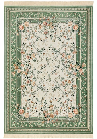 Teppich »Antik Flowers«, rechteckig, Orientalisch mit Fransen, Orient, Wohnzimmer,...