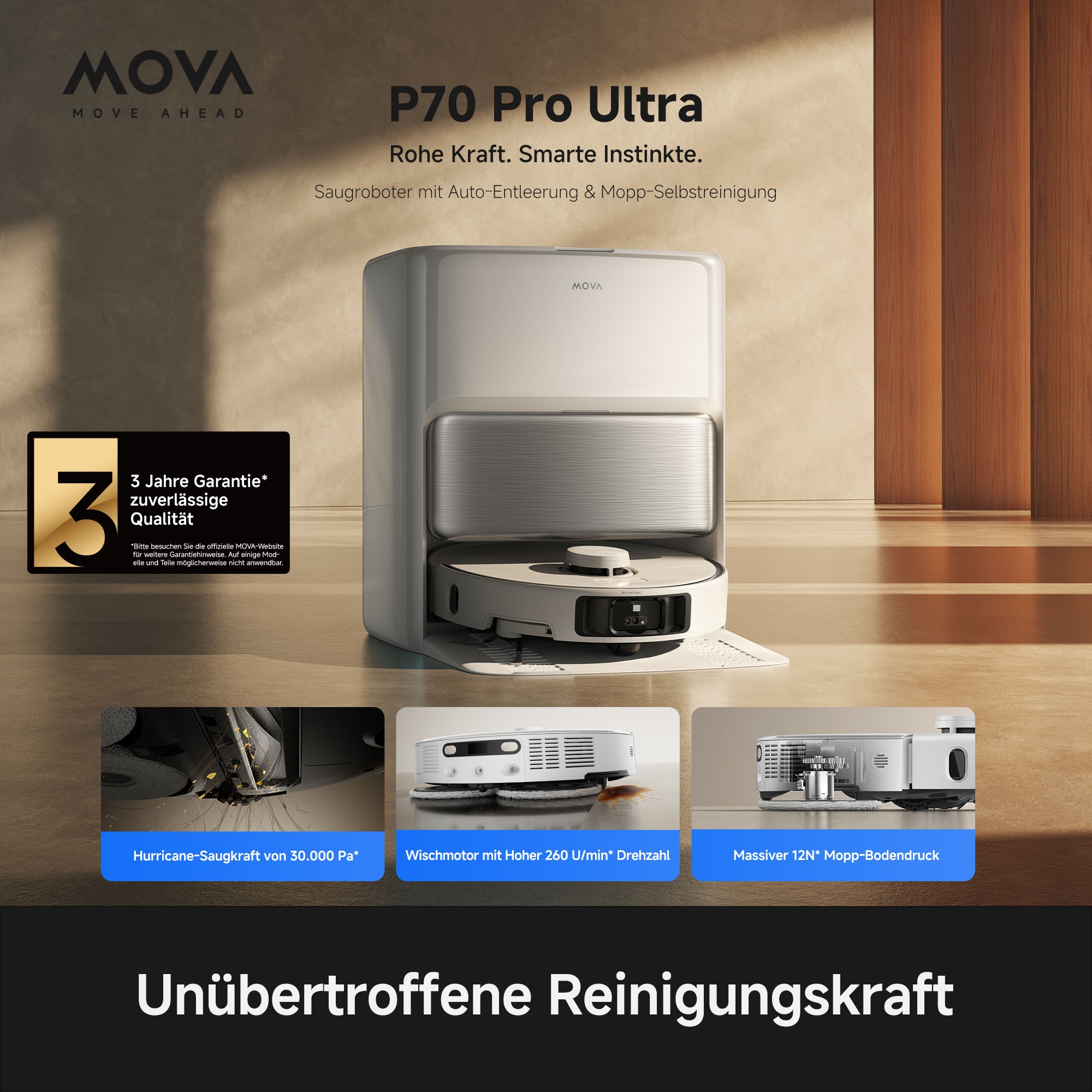 Mova Saugroboter »P70 Pro Ultra«