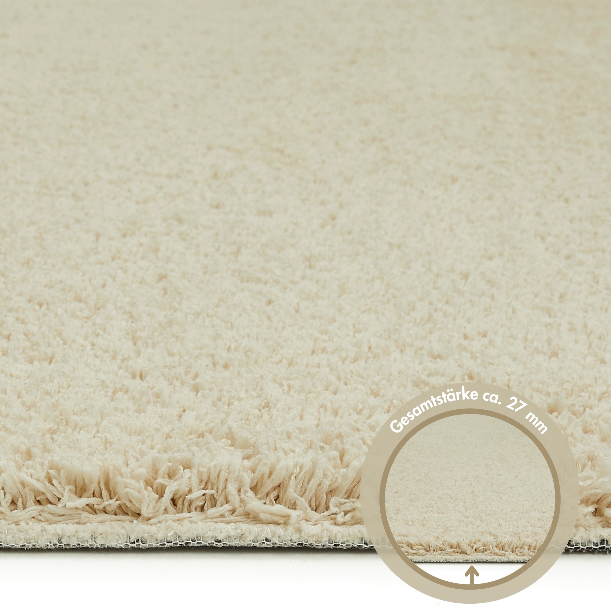 Andiamo Teppich »San Paolo«, rechteckig, 27 mm Höhe, Uni Farben, weiche Qualität, ideal im Wohnzimmer & Schlafzimmer