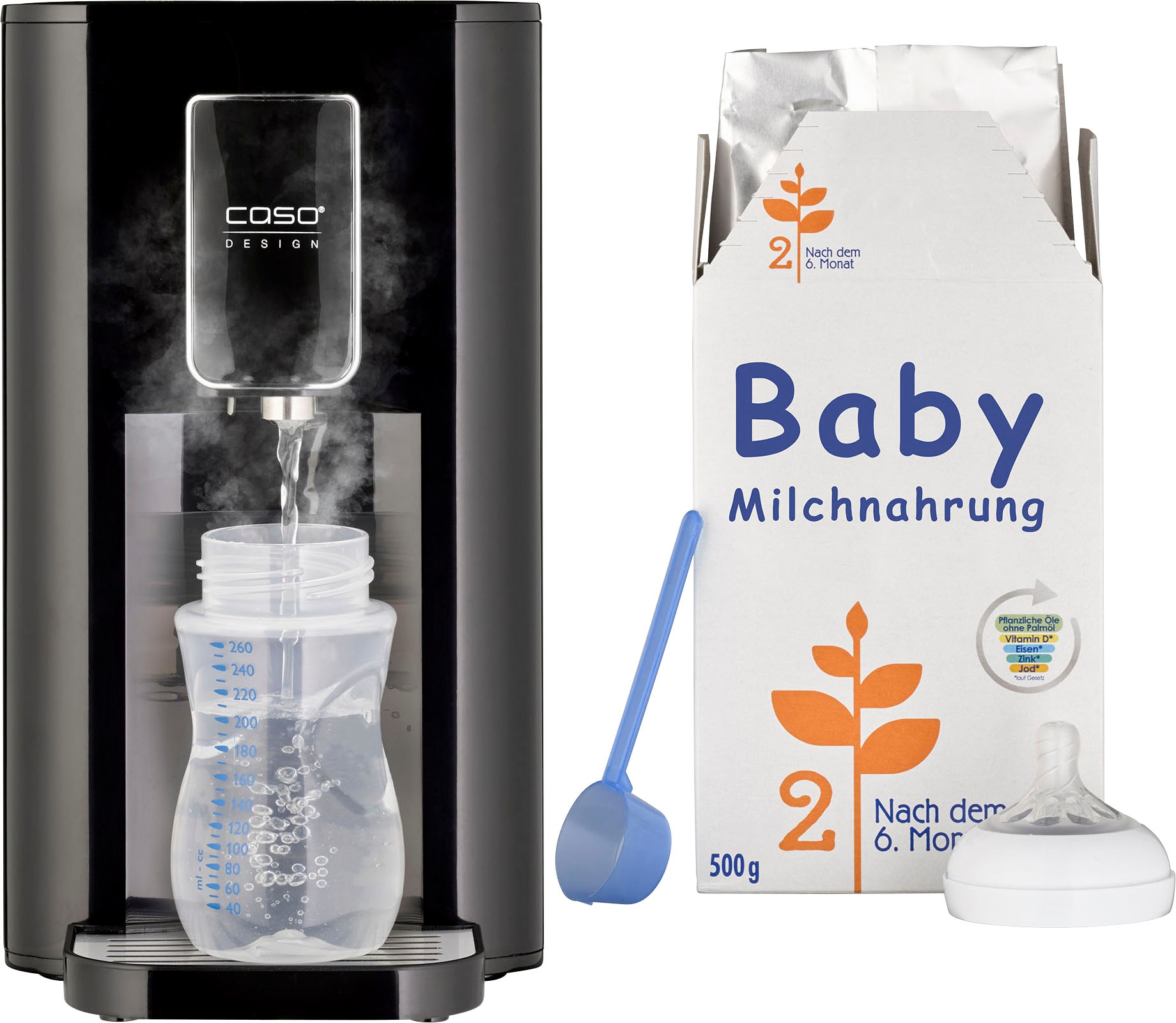 Caso Heißwasserspender »HW550« 2600 W 7 verschiedene Temperaturstufen, abnehmbarer Wassertank 2,9 Liter