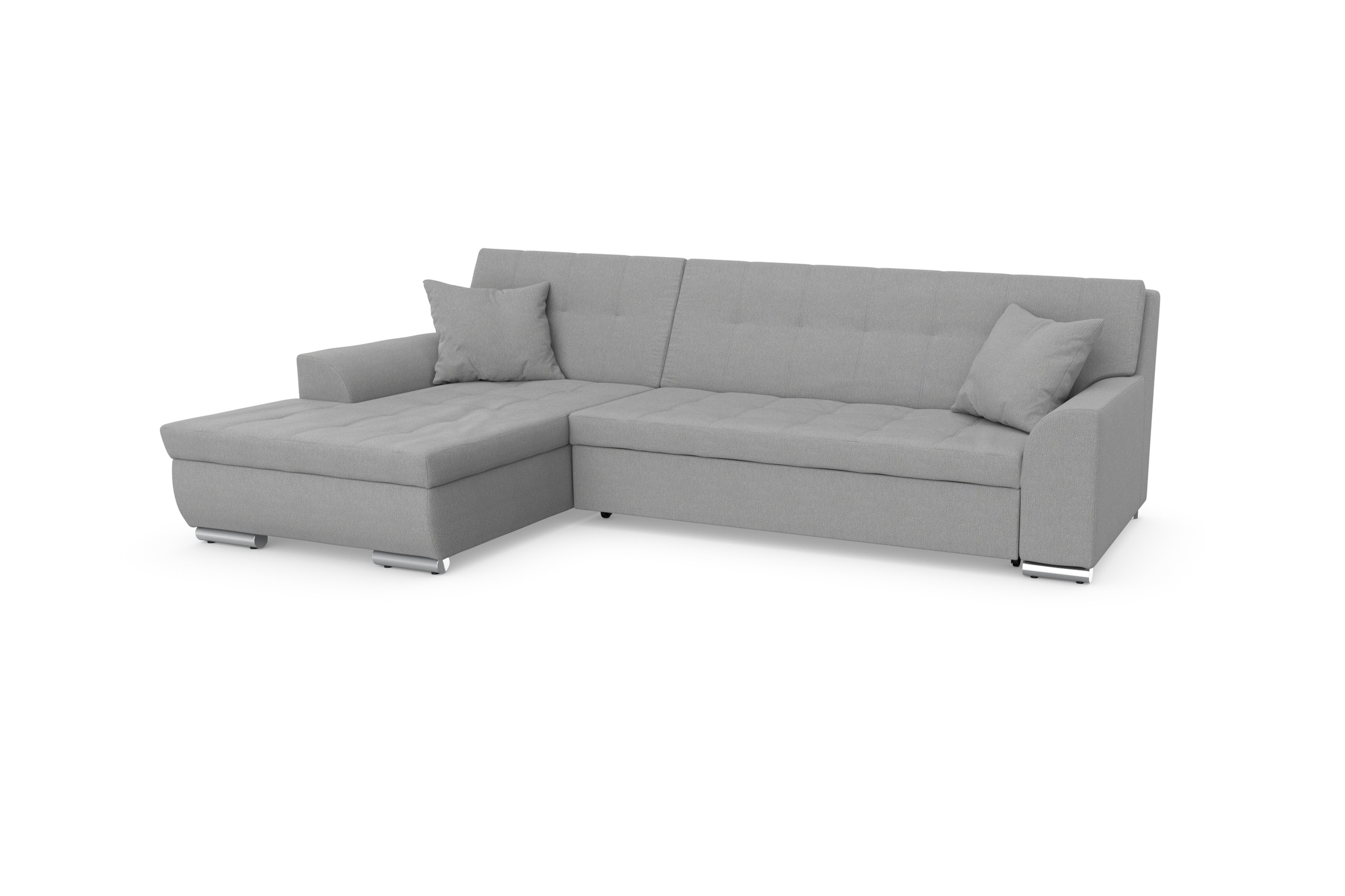 DOMO collection Ecksofa Treviso, wahlweise mit Bettfunktion, incl. Zierkissen