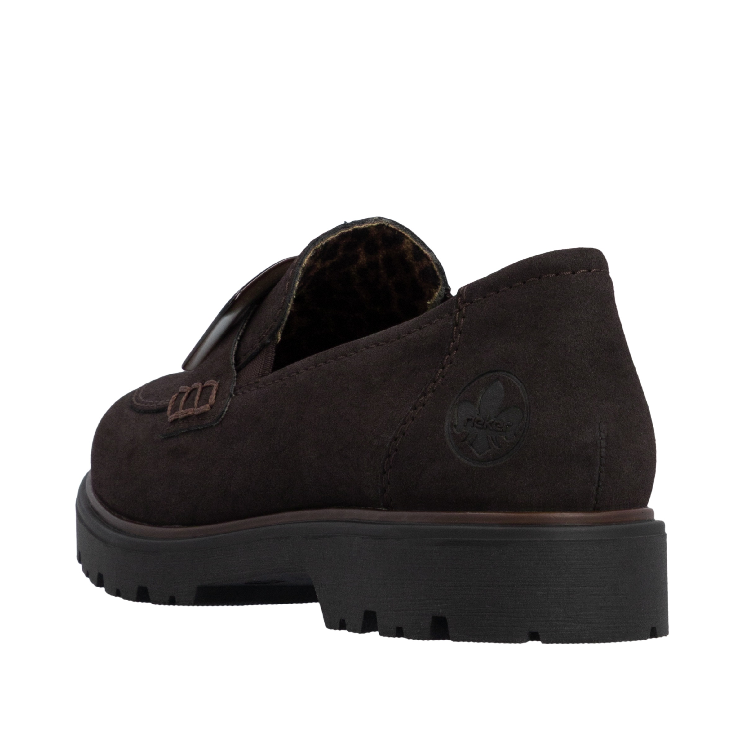 Rieker Loafer  Slipper, Schlupfschuh, Halbschuh mit großer Zierspange
