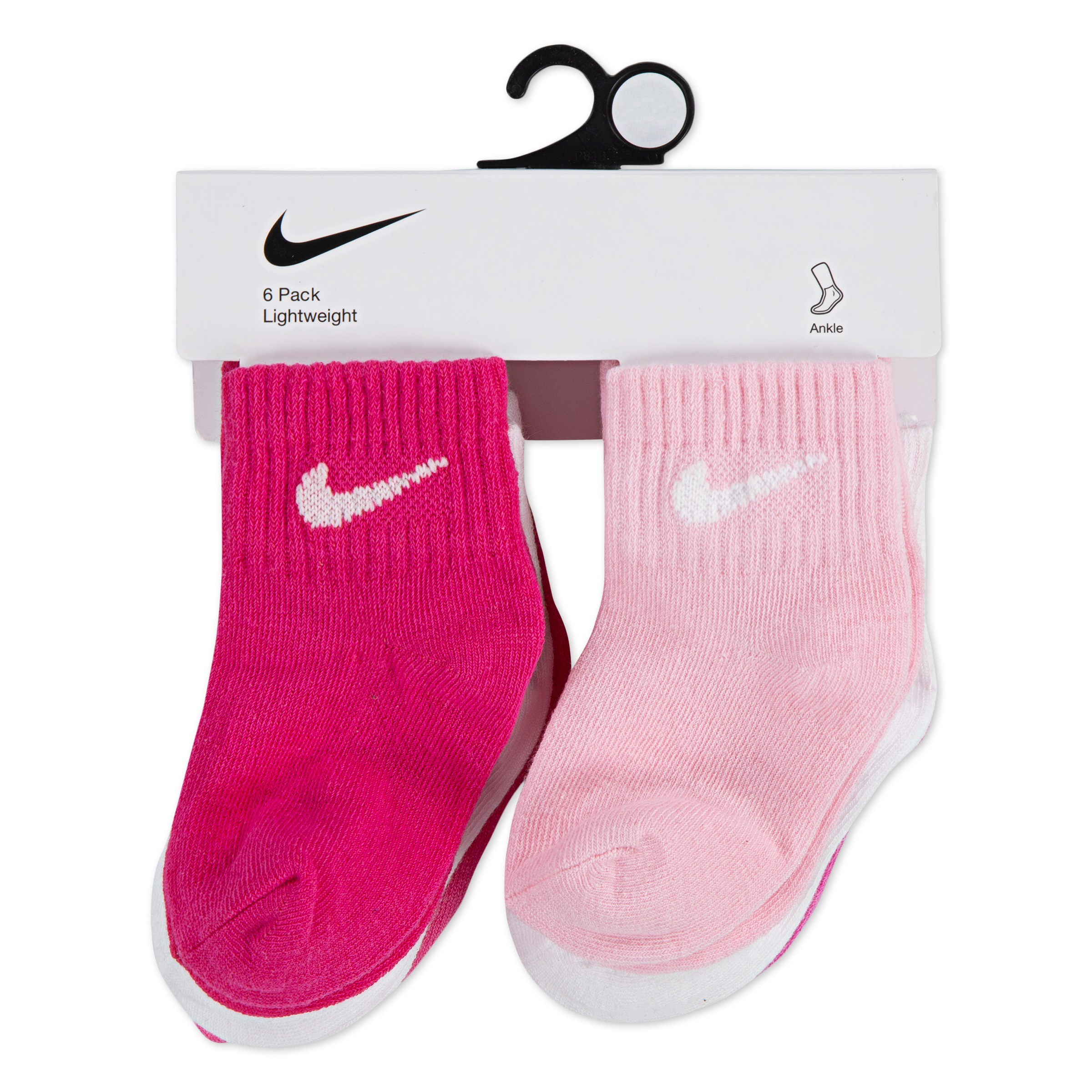 Nike Sportswear Socken »NHN SWOOSH 6PK INFANT ANKLE SO« 6 Paar tlg. für Babys, 6er-Set, weiches, elastisches Material, elastischer Bund