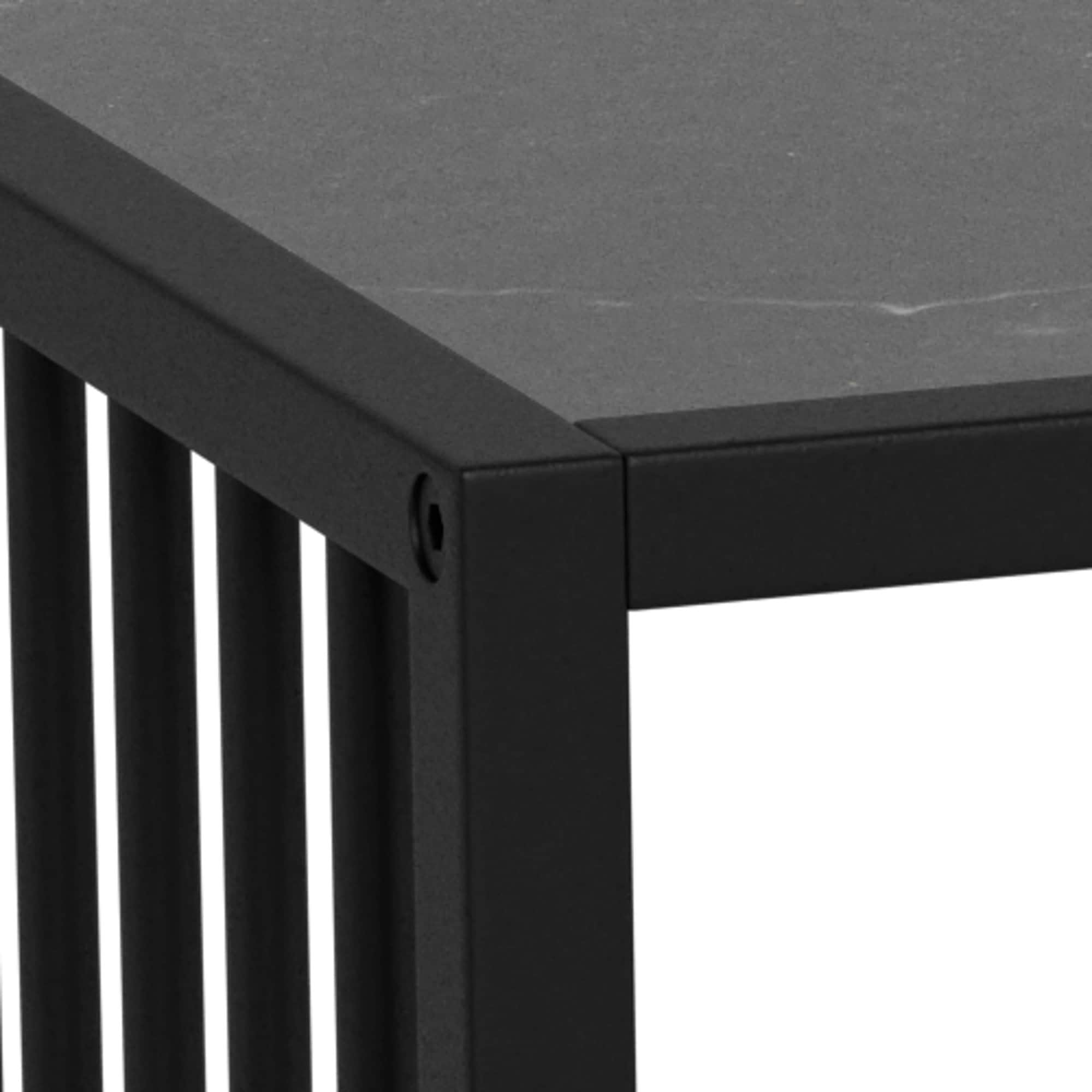 ACTONA GROUP Beistelltisch »Kaffeetisch, Beistelltisch« Ecktisch, Tischplatte Izmir schwarz, Maße 40x40x40cm