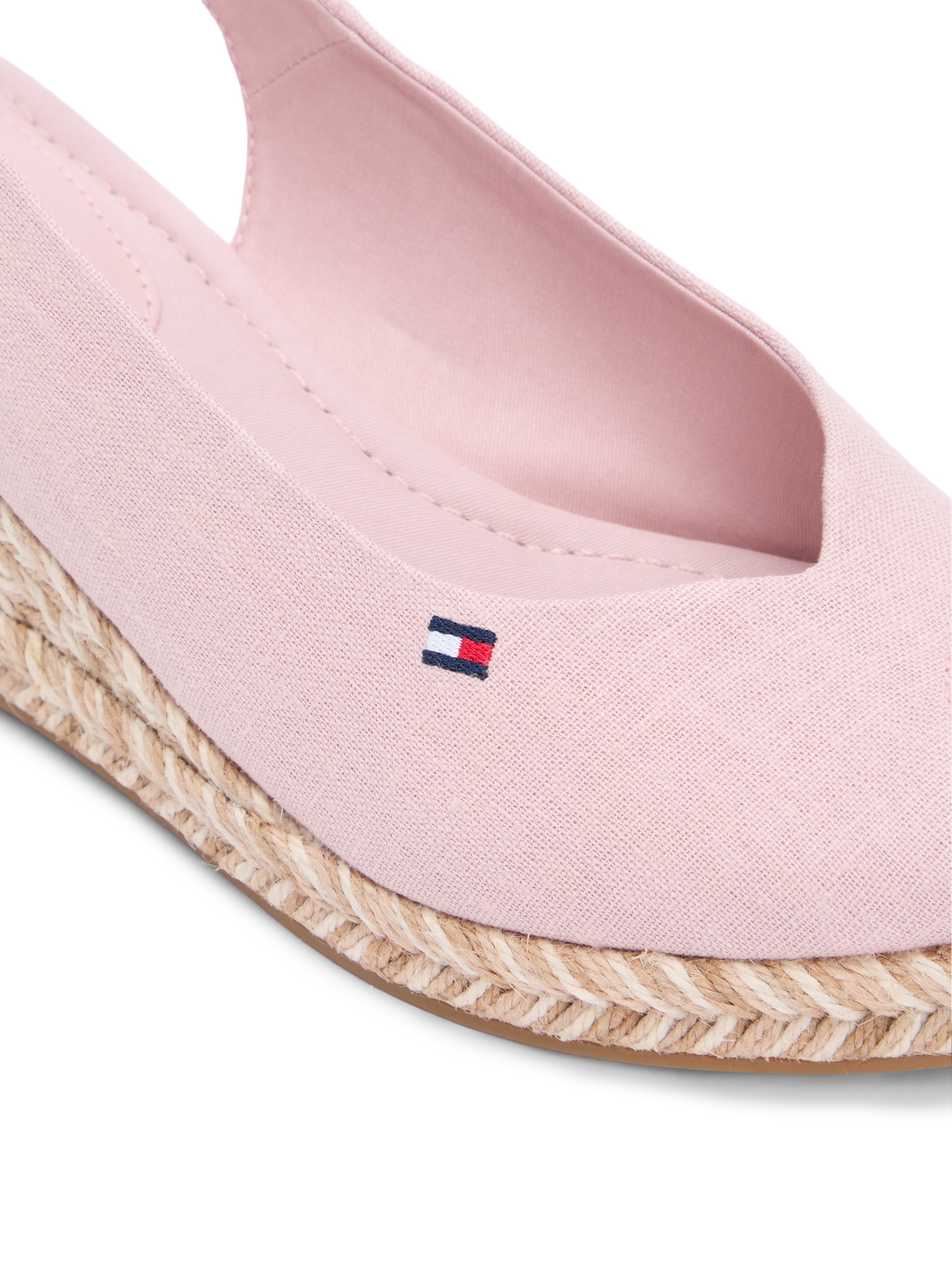 Tommy Hilfiger Keilsandalette »MID WEDGE ESPAD SLINGBACK SPECK«  Sommerschuh, Riemchensandale mit verstellbarem Riemchen