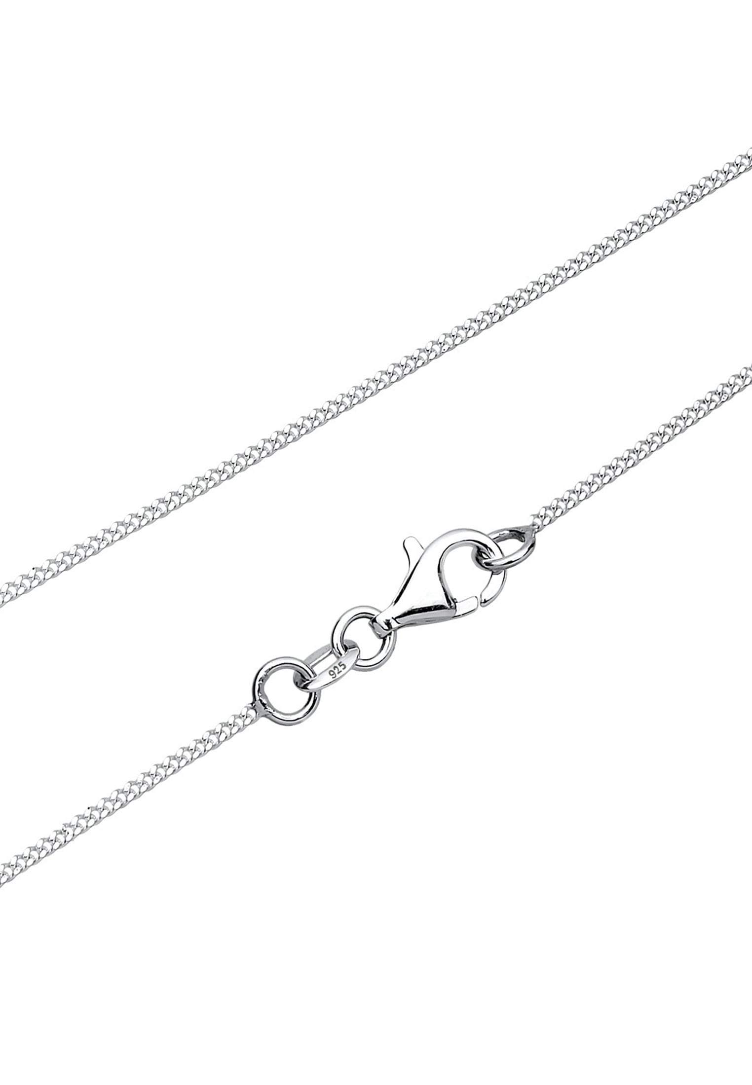 Elli Silberkette »Halskette Solitär Rund Kristall 925 Silber«