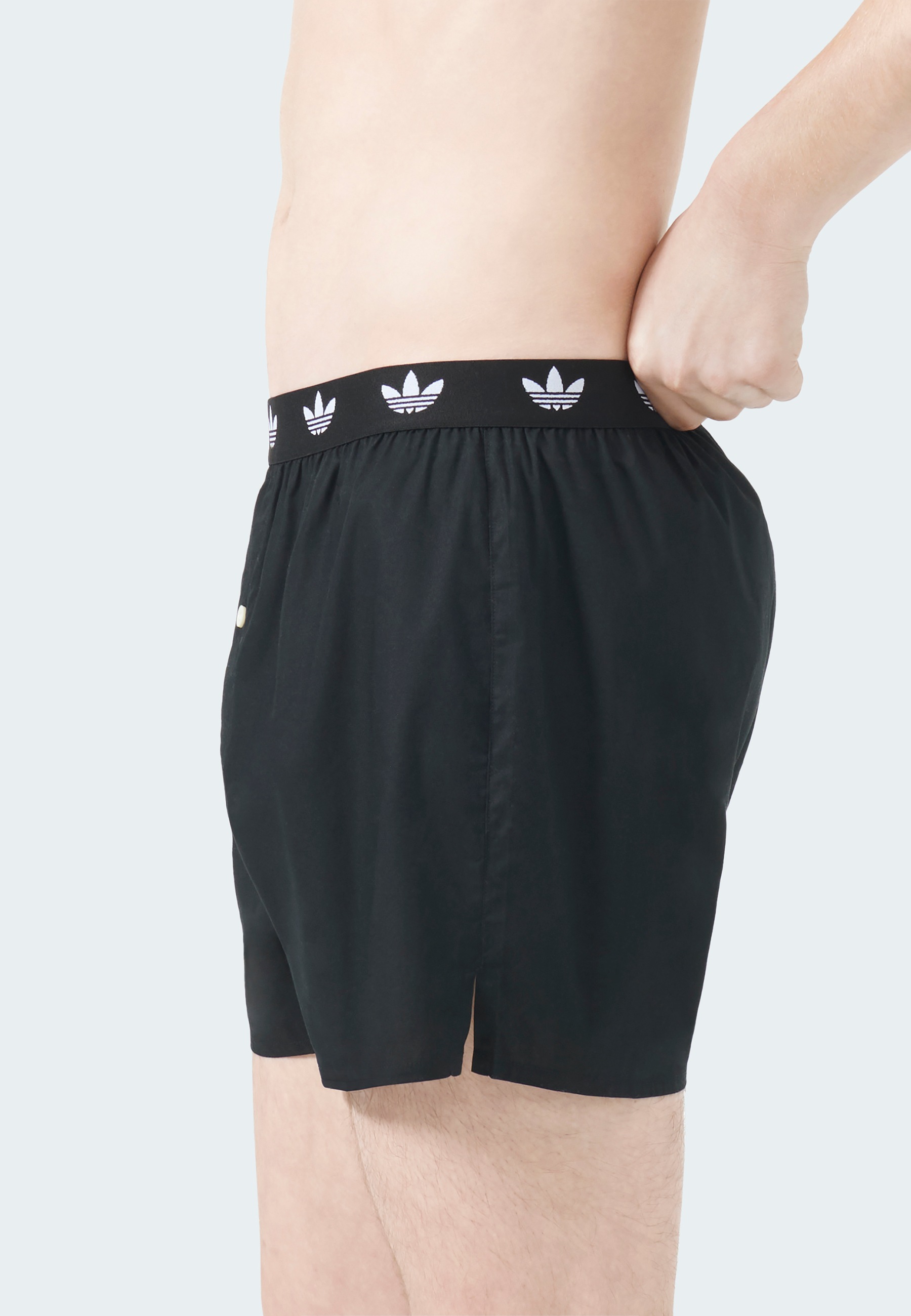 adidas Originals Webboxer »Comfort Cotton Woven« 2er Pack,  Baumwolle, weit, elastischer Bund, Eingriff mit Knopf