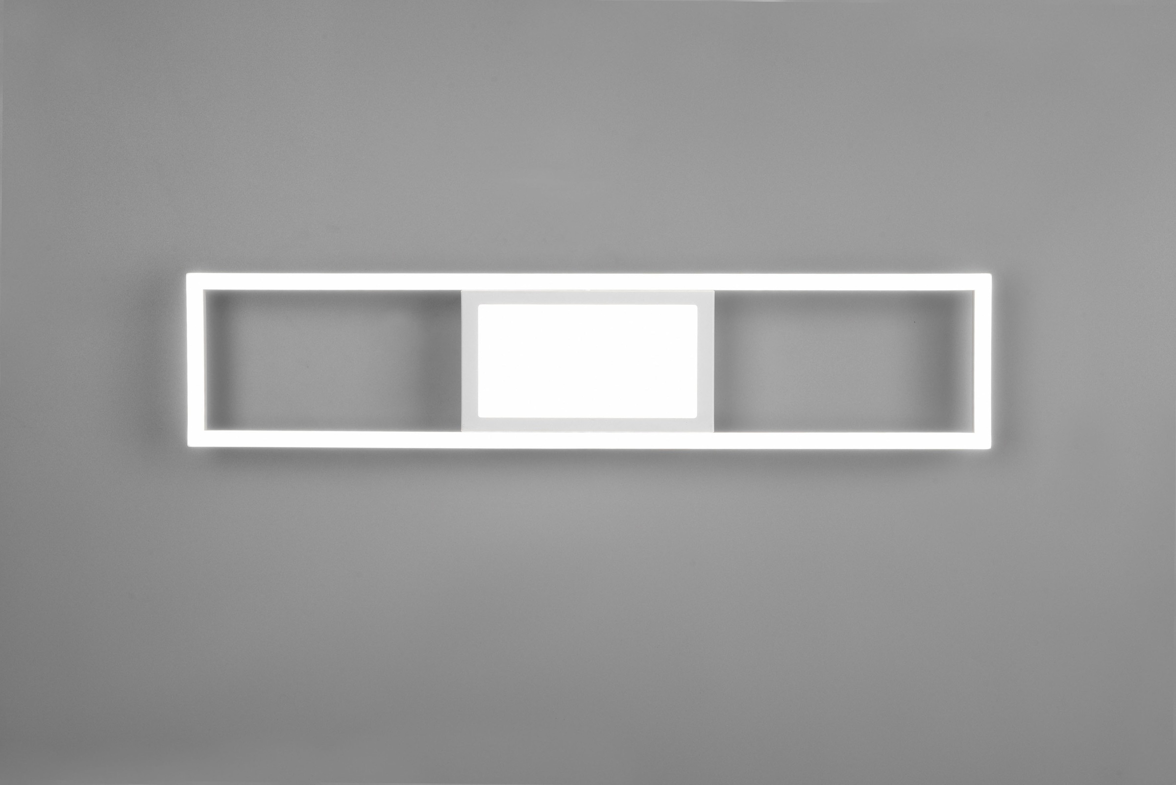 REALITY Leuchten LED Deckenleuchte »Rigido«, 1 flammig, Leuchtmittel LED-Board | LED fest integriert, Deckenlampe mit Fernbedienung dimmbar Lichtfarbe einstellbar Memory