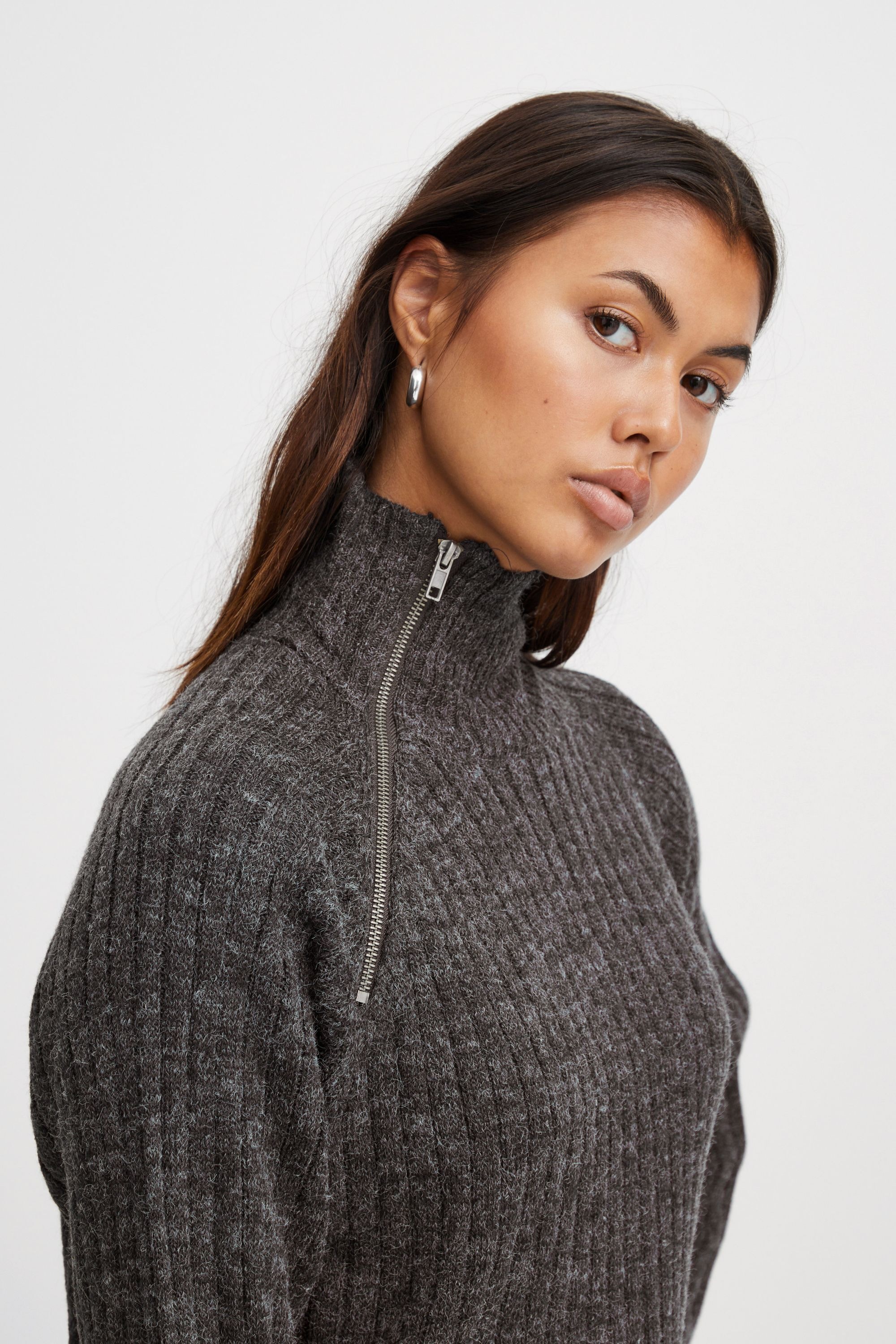 Ichi Strickfleece-Pullover »Strickpullover IHNovo«
