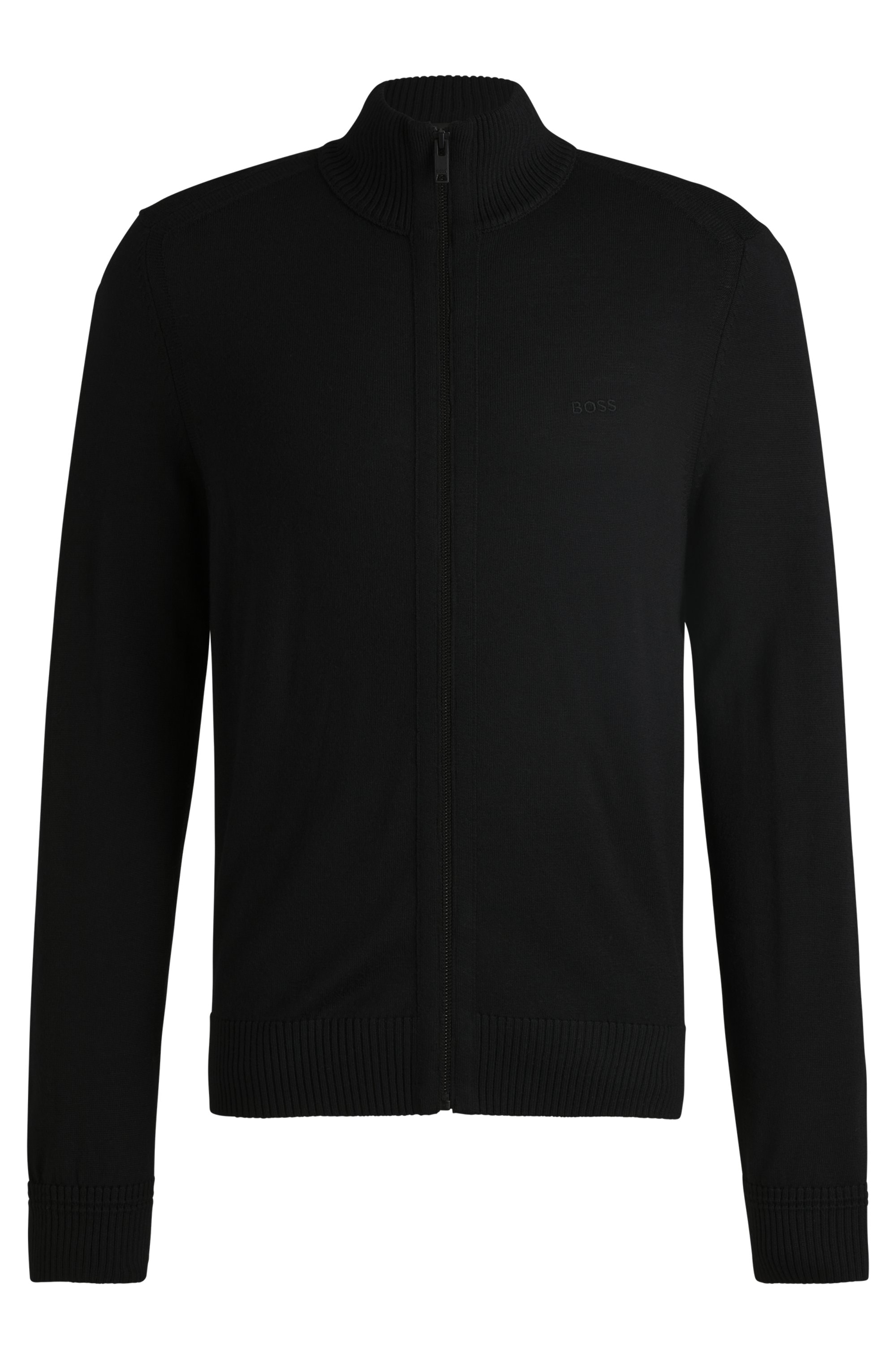 BOSS ORANGE Strickjacke »Avac« mit Logostickerei auf der Brust