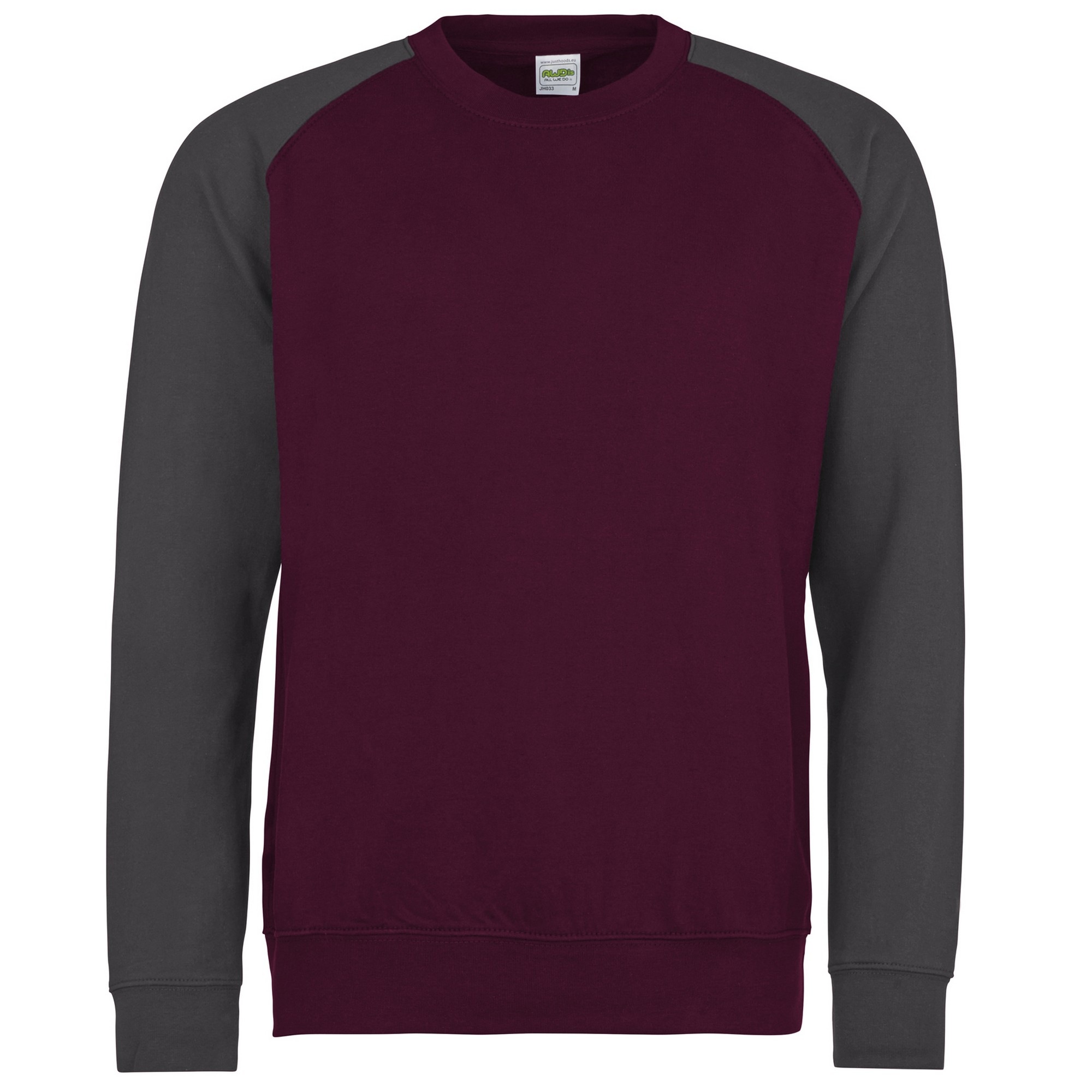AWDIS Nickijacke »Herren Baseball Sweatshirt, zweifarbig«