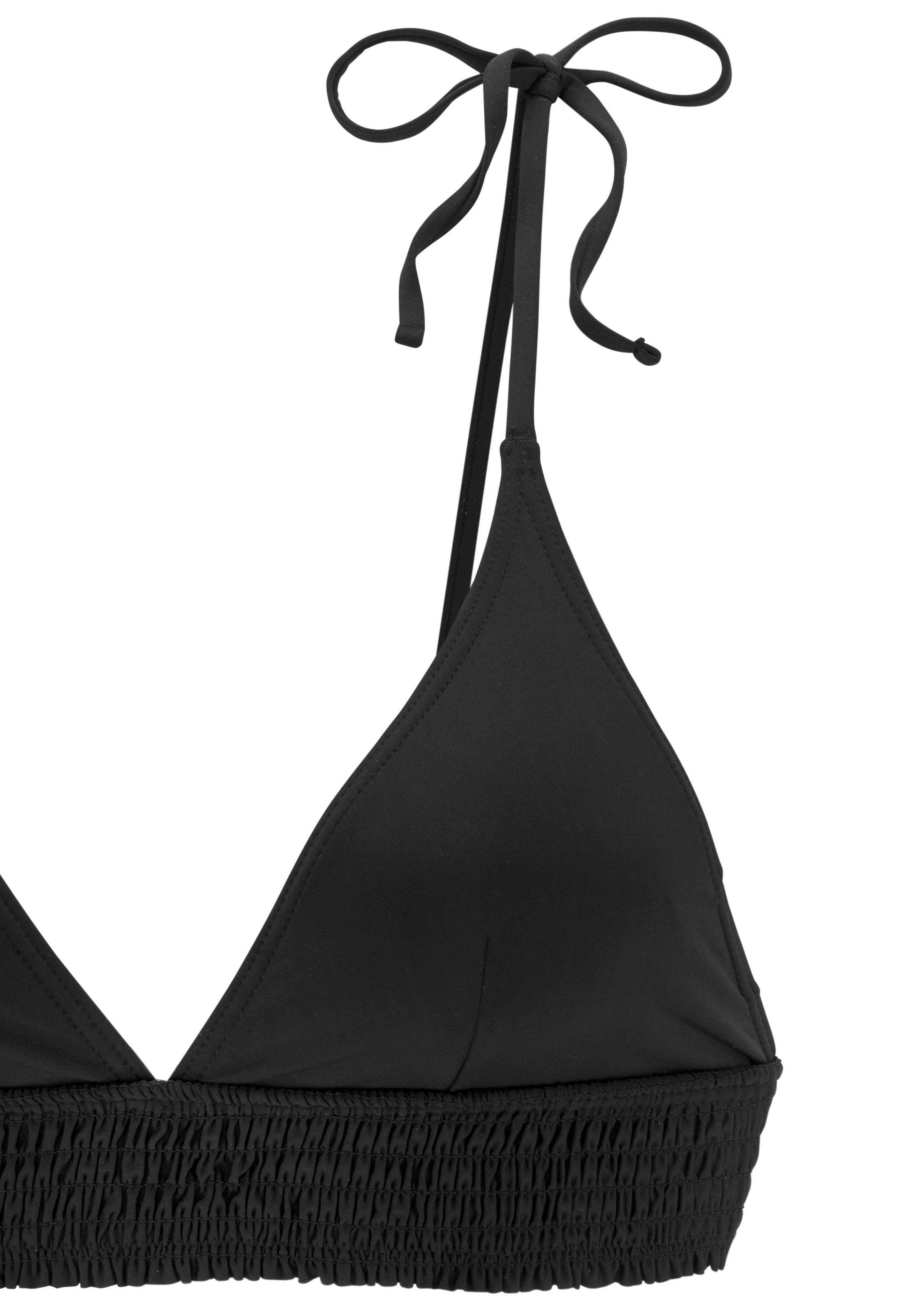 Buffalo Triangel-Bikini, mit gesmoktem Einsatz