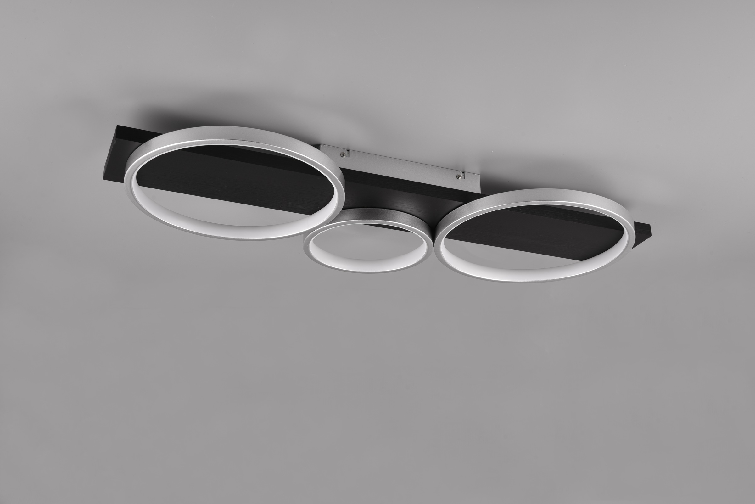 TRIO Leuchten LED Deckenleuchte »MEDERA, Deckenlampe LED Ringe mit Holz Deko 33W 3800 Lumen warmweiß«, 1 flammig, Leuchtmittel LED-Board | LED fest integriert, als Wandlampe oder Deckenlampe einsetzbar dimmbar über Wandschalter