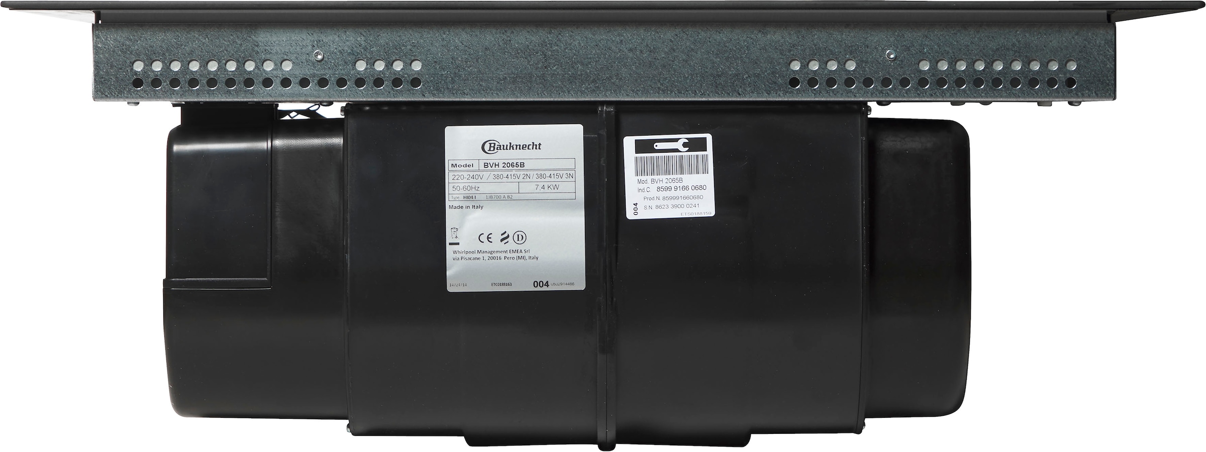BAUKNECHT Kochfeld mit Dunstabzug »BVH65 Venting Flexi - Set bestehend aus: Kochfeld BVH 2065B, Abluftkanal FK 65VH BO«