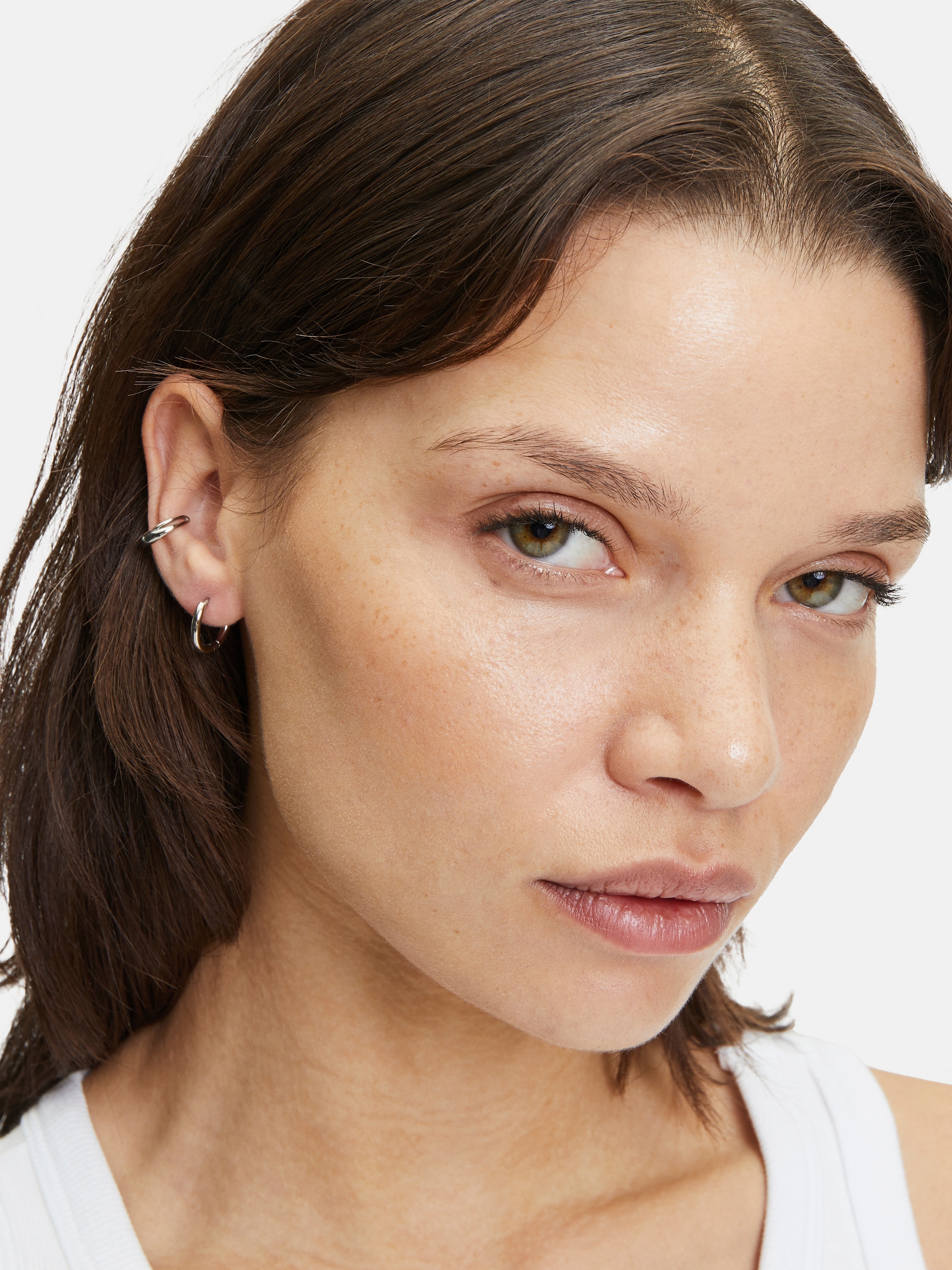 Liebeskind Berlin Paar Creolen »Schmuck Geschenk Edelstahl Ohrringe The Organic« Einhänger abnehmbar