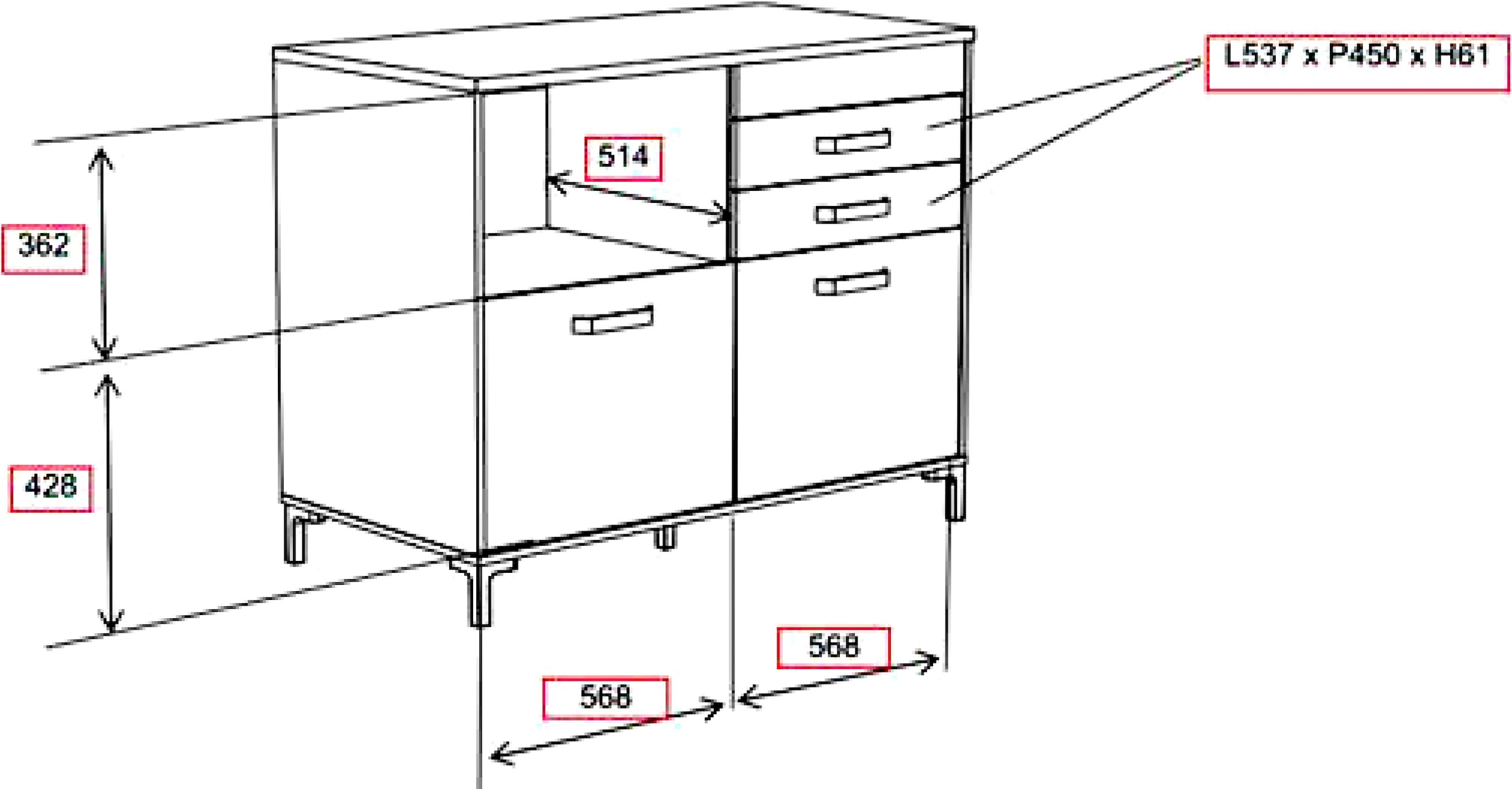 Parisot Schrank-Set »Moove 2«, (3 St.)