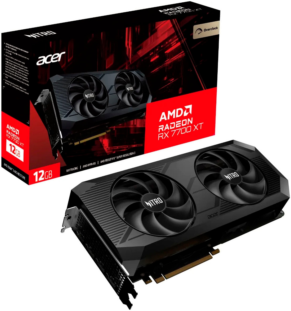 Grafikkarte »Nitro AMD Radeon RX 7700 XT OC«, 12 GB, GDDR6