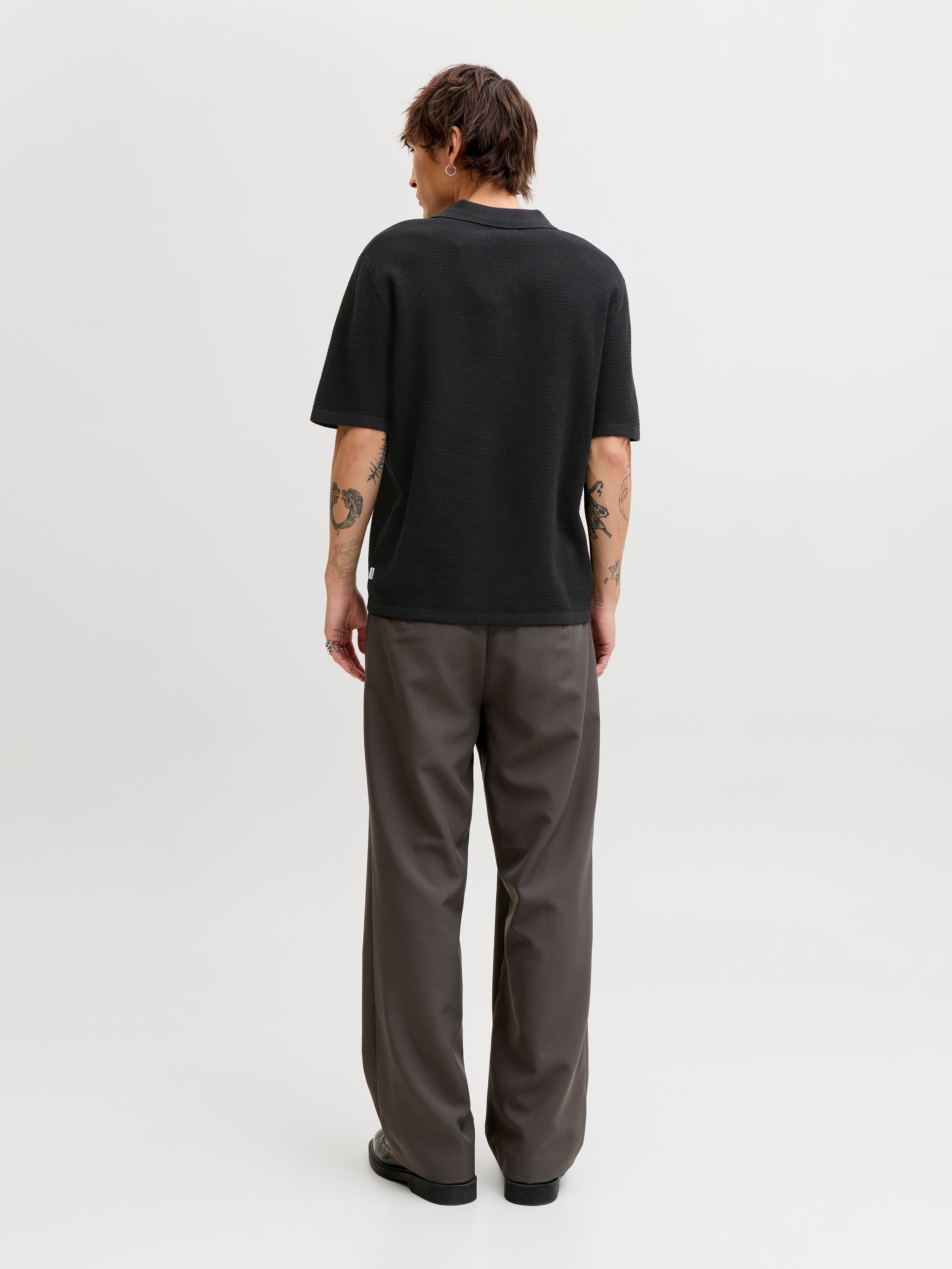 Jack & Jones Kurzarmpullover »JJEGEORGE KNIT POLO SS SN« mit Polo Kragen