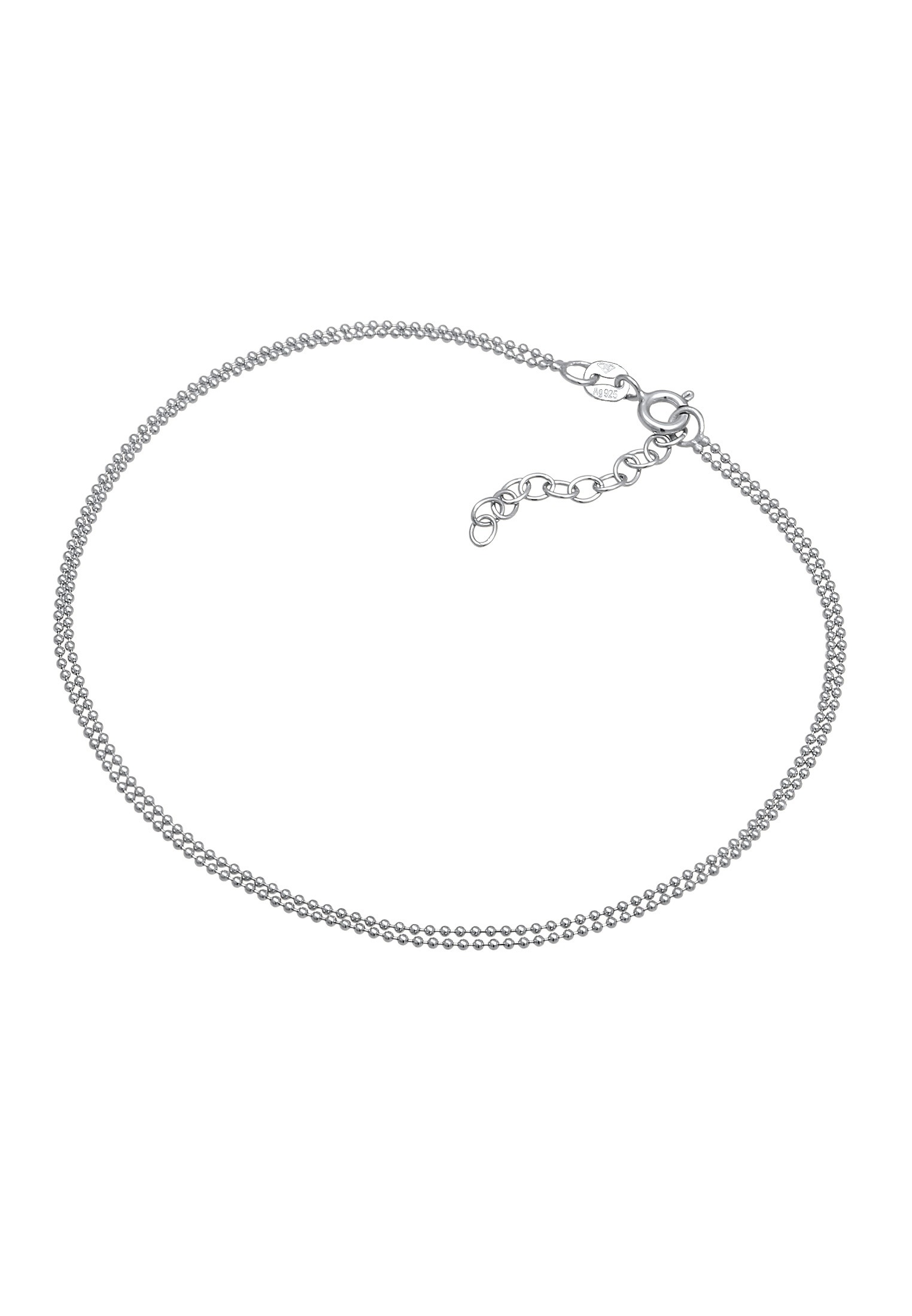 Elli Fußkette »Fußschmuck Layer Kugelkette Basic 925 Sterling Silber«