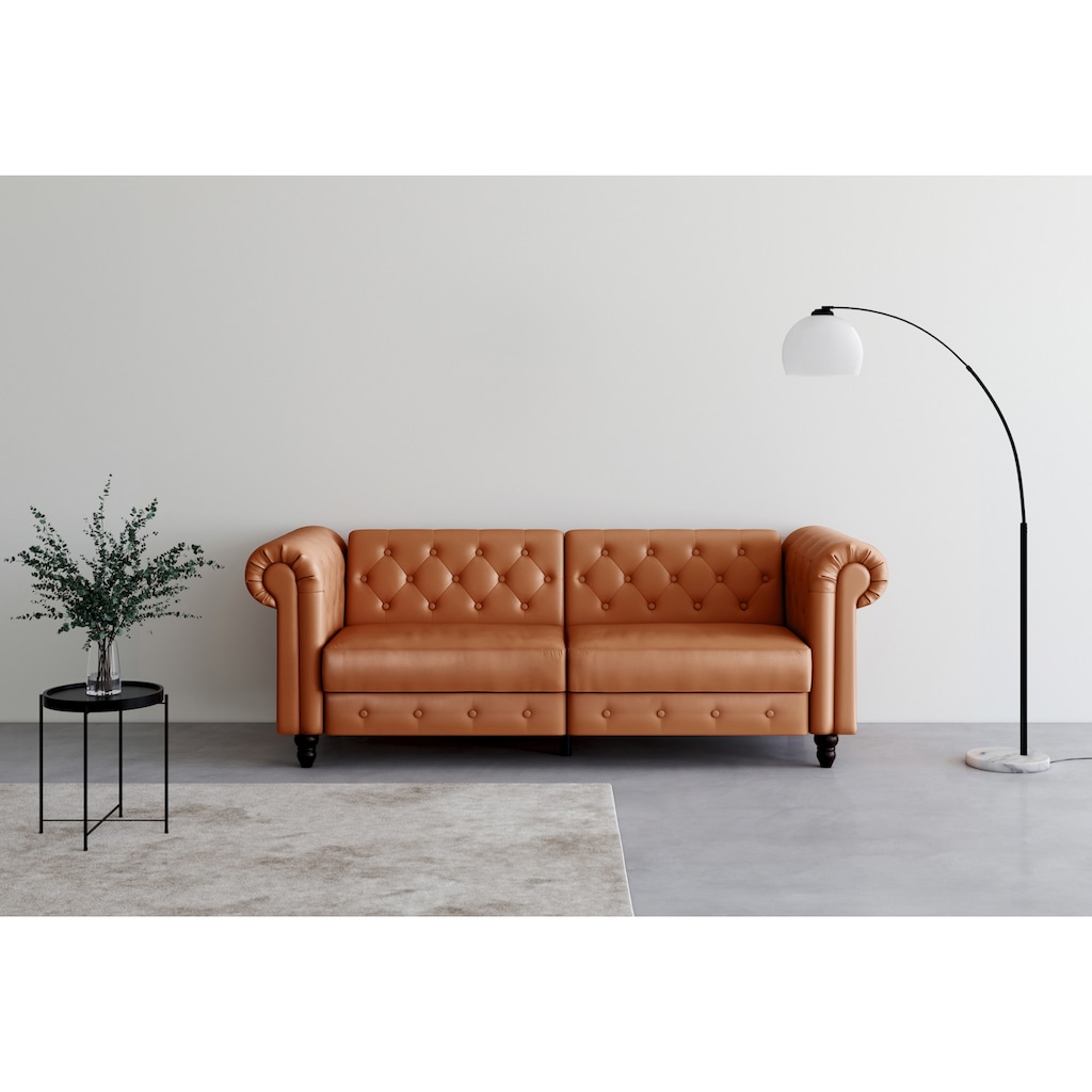 Dorel Home 3-Sitzer »Felix, Schlafsofa 236 cm, (Liegefläche 108x190cm), Rückenlehne«