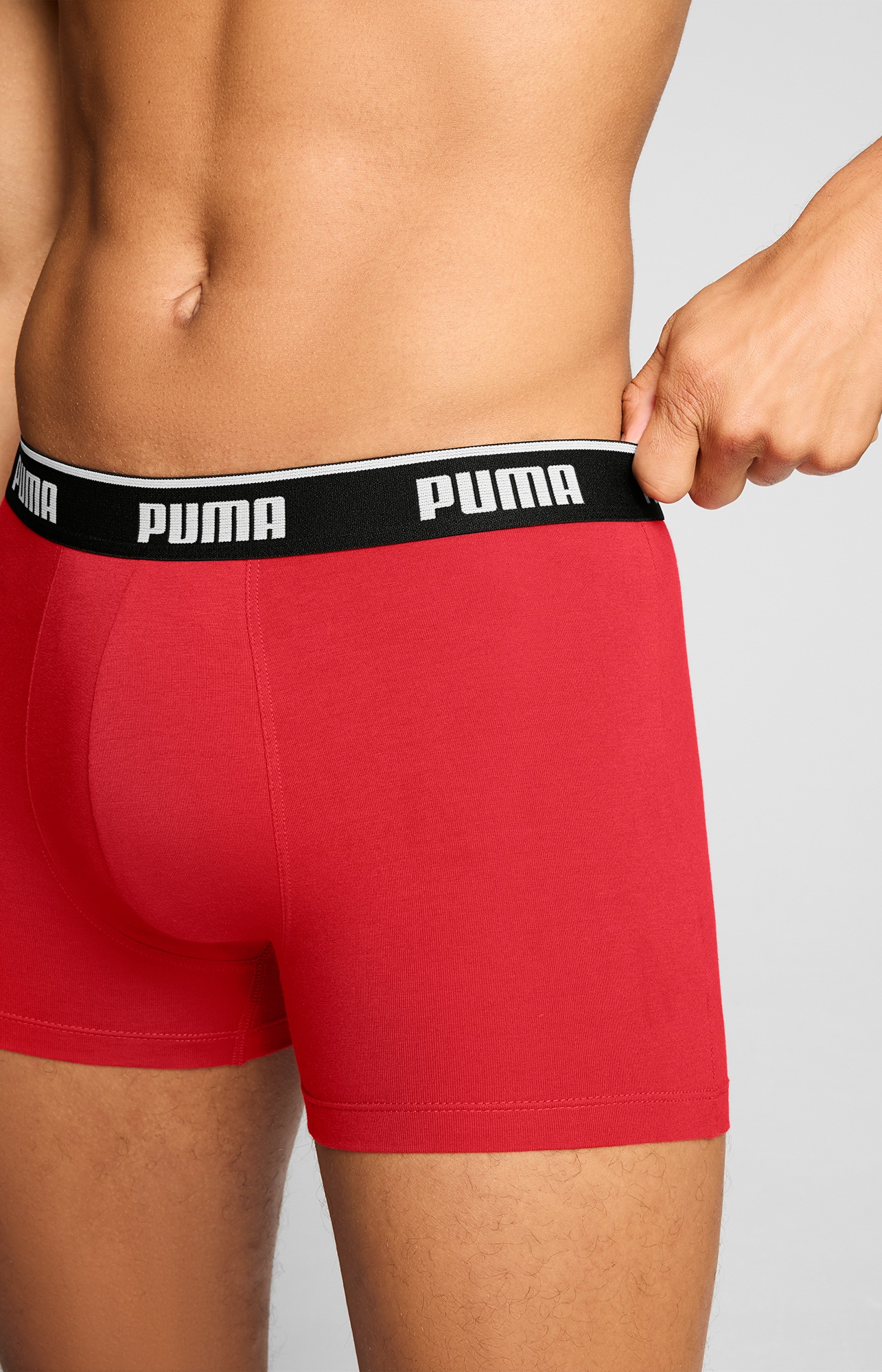 PUMA Boxershorts »PUMA MEN EVERYDAY BASIC BOXERS« 3er Pack,  Komfortabler elastischer Logobund