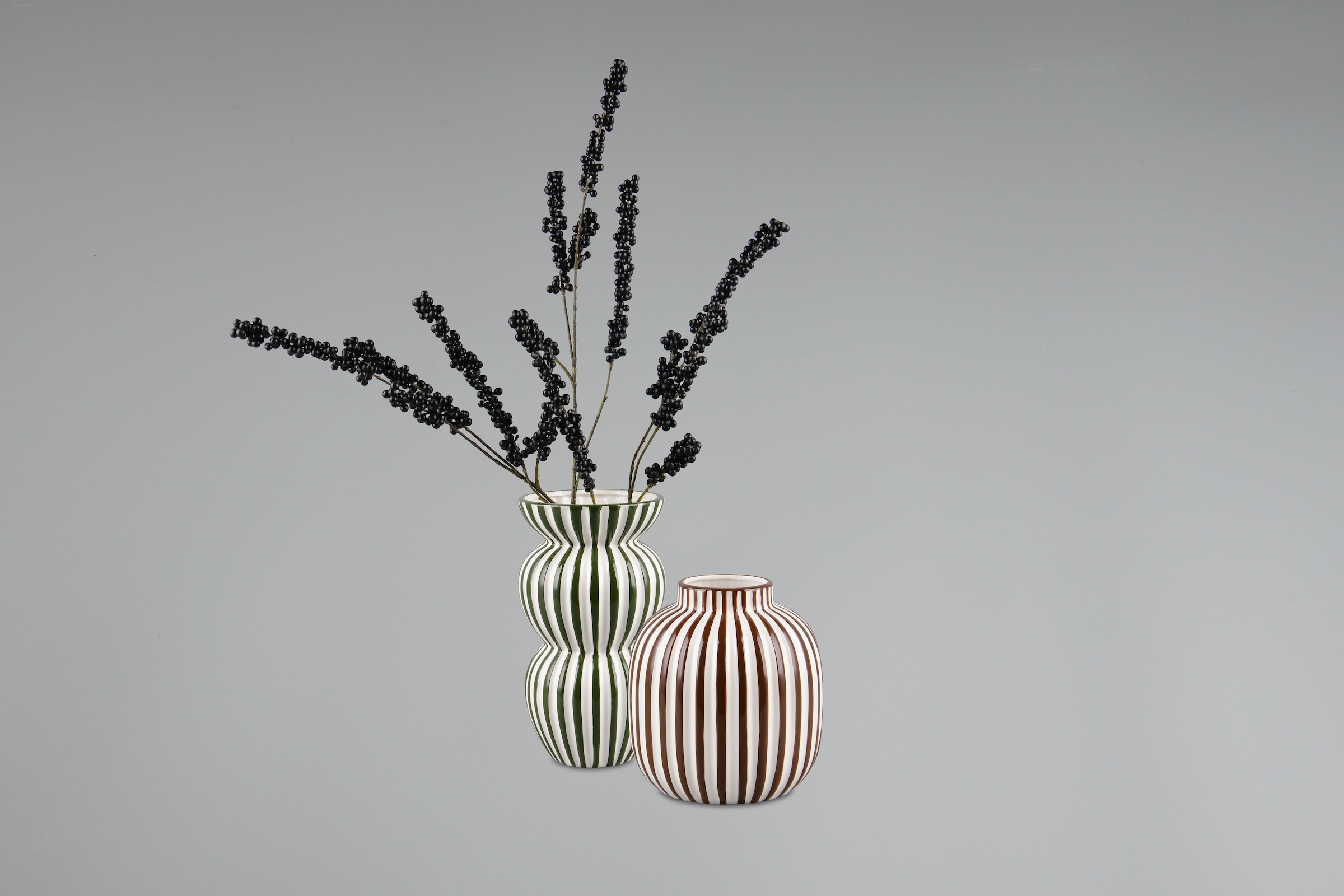 MIRRORS AND MORE Dekovase »SAVANNA« Dekovase mit  Streifen