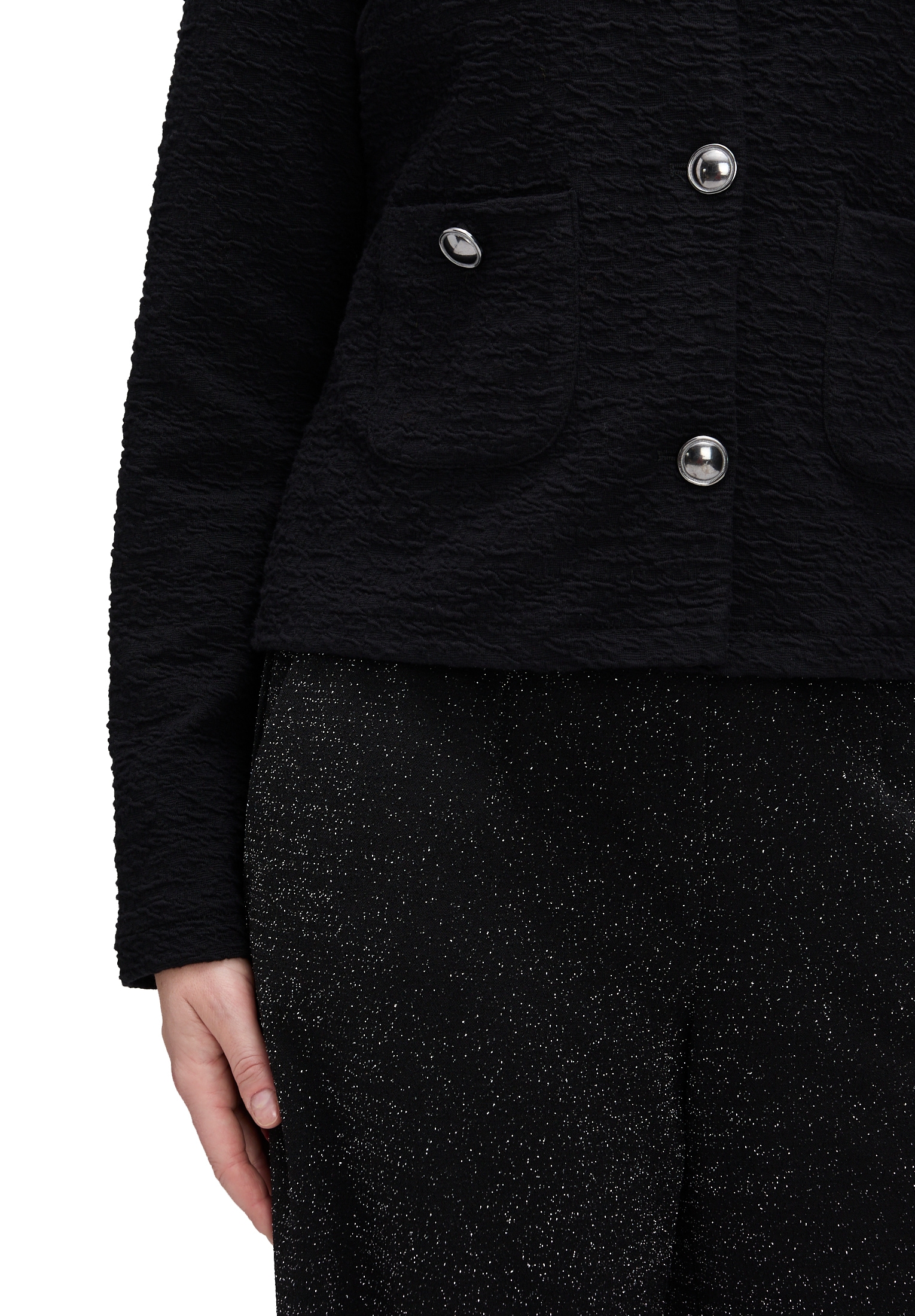 Betty Barclay Sweatshirt »Sweatjacke mit Knöpfen«