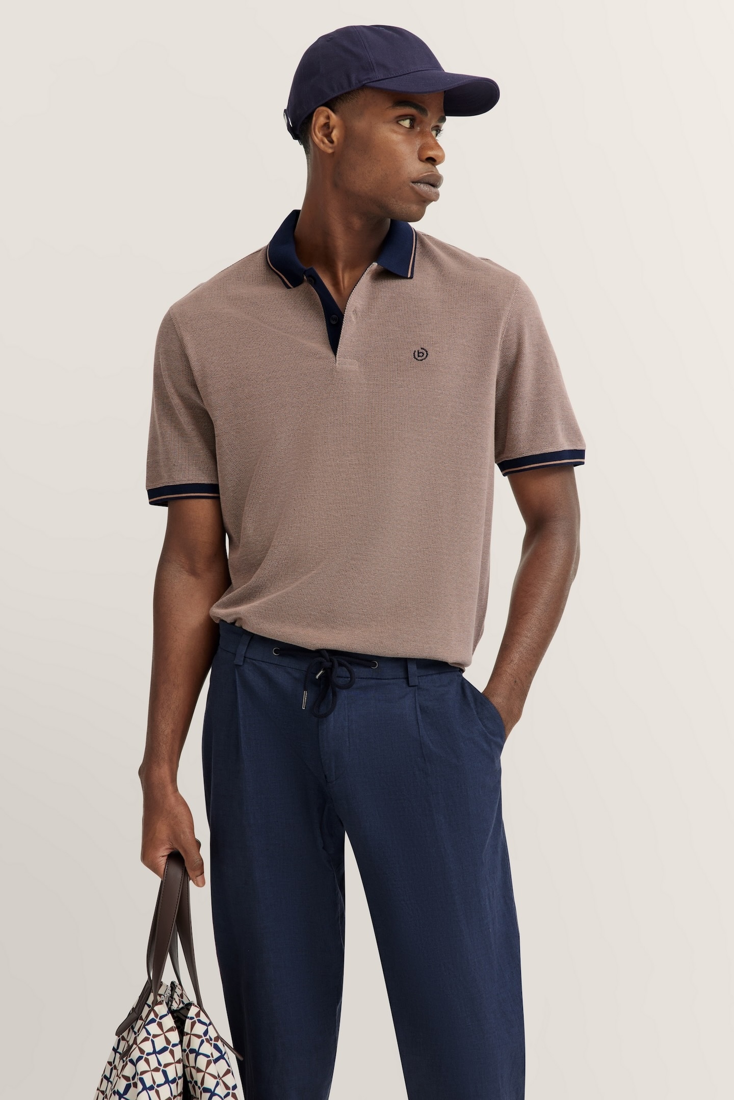 bugatti Poloshirt, aus Baumwolle