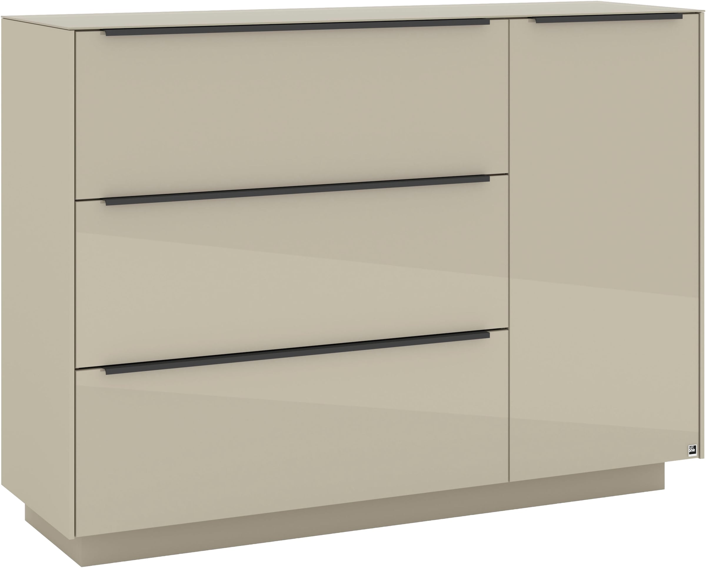 set one by Musterring Sideboard »Reno« 1 Stk. tlg. Mit Sockel in diversen Farben, 102 cm Höhe & Farbauswahl