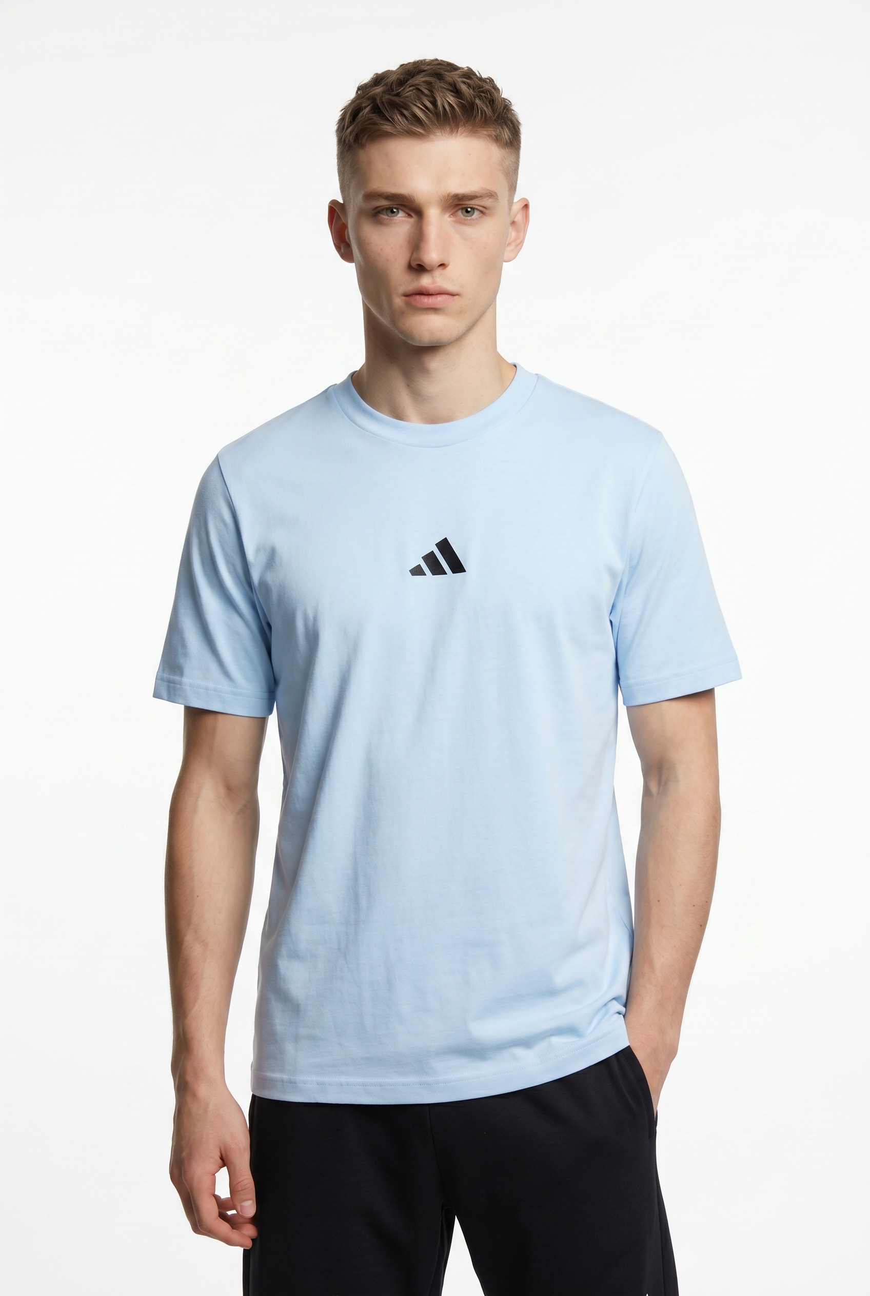 adidas Sportswear T-Shirt »M 3S SJ T« mit Rundhalsausschnitt, aus Baumwolle, weiches Single Jersey