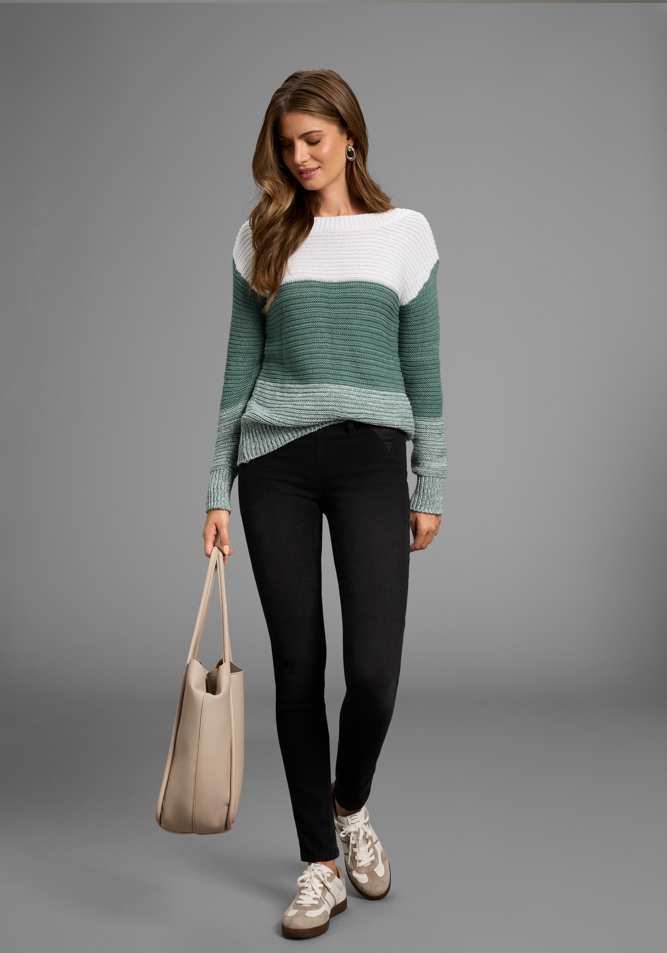 Laura Scott Streifenpullover, im Strukturstrick - NEUE KOLLEKTION