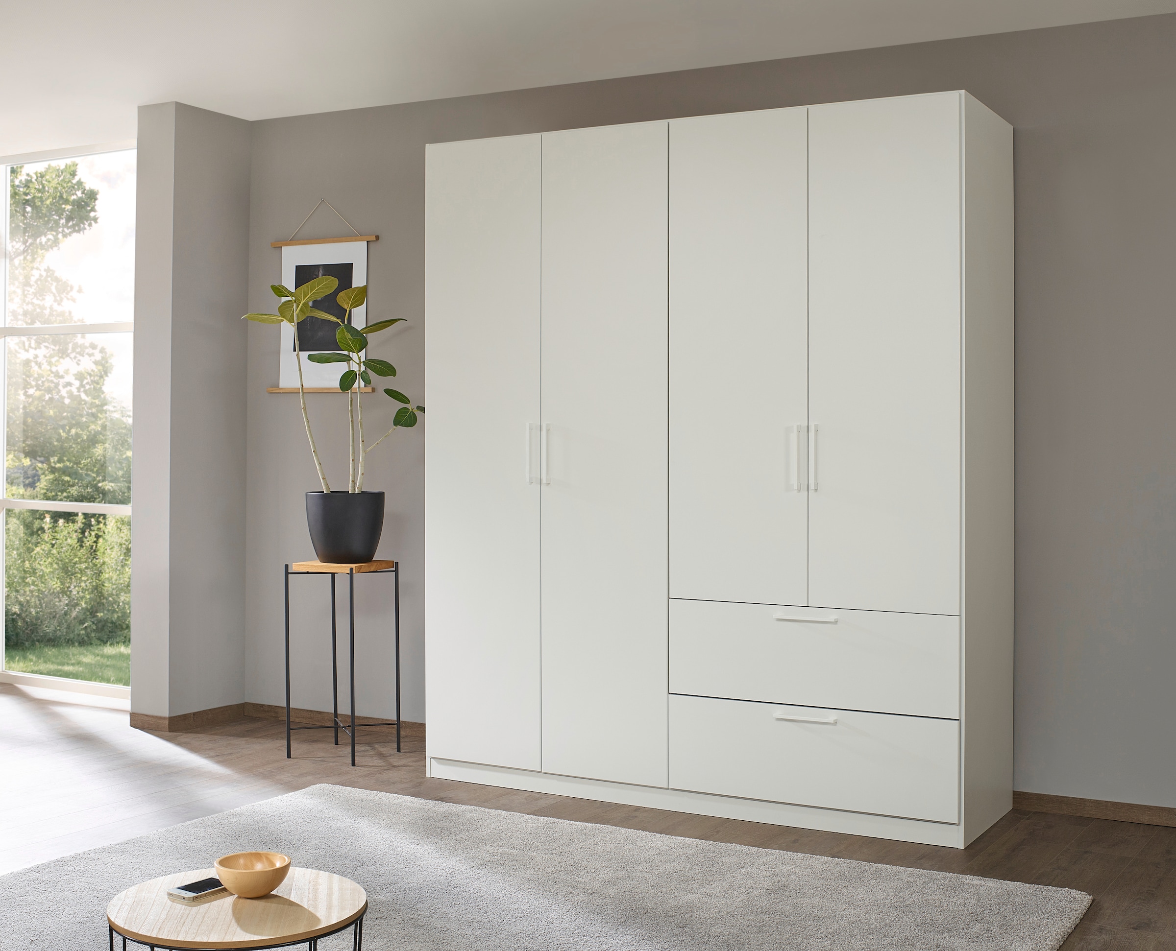 INOSIGN BY RAUCH Kleiderschrank »CHALLENGER«, Drehtürenschrank mit  geräumigen Schubladen MADE IN GERMANY