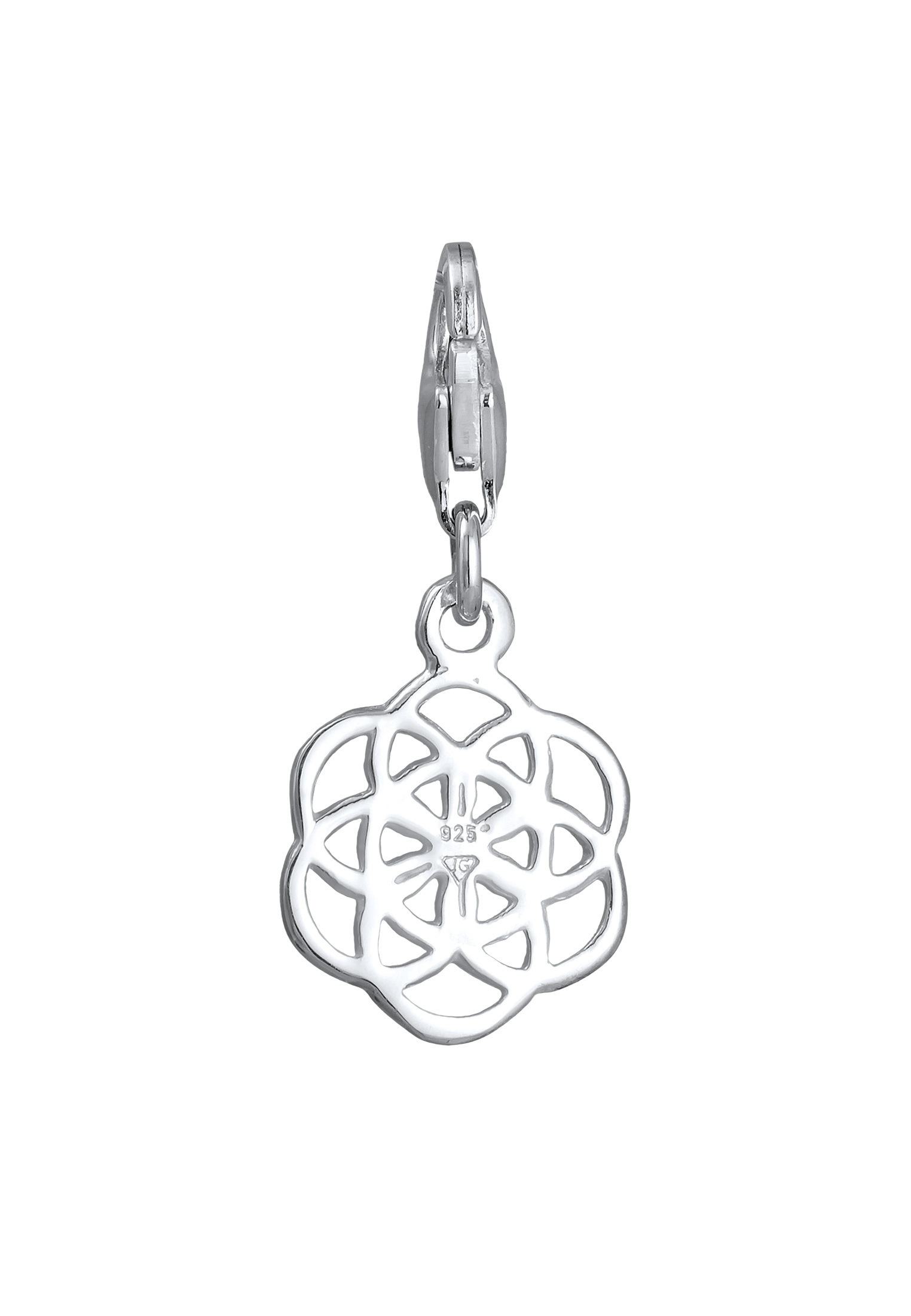 Nenalina Charm-Einhänger »Charm Anhänger Blume des Lebens Ornament 925 Silber«