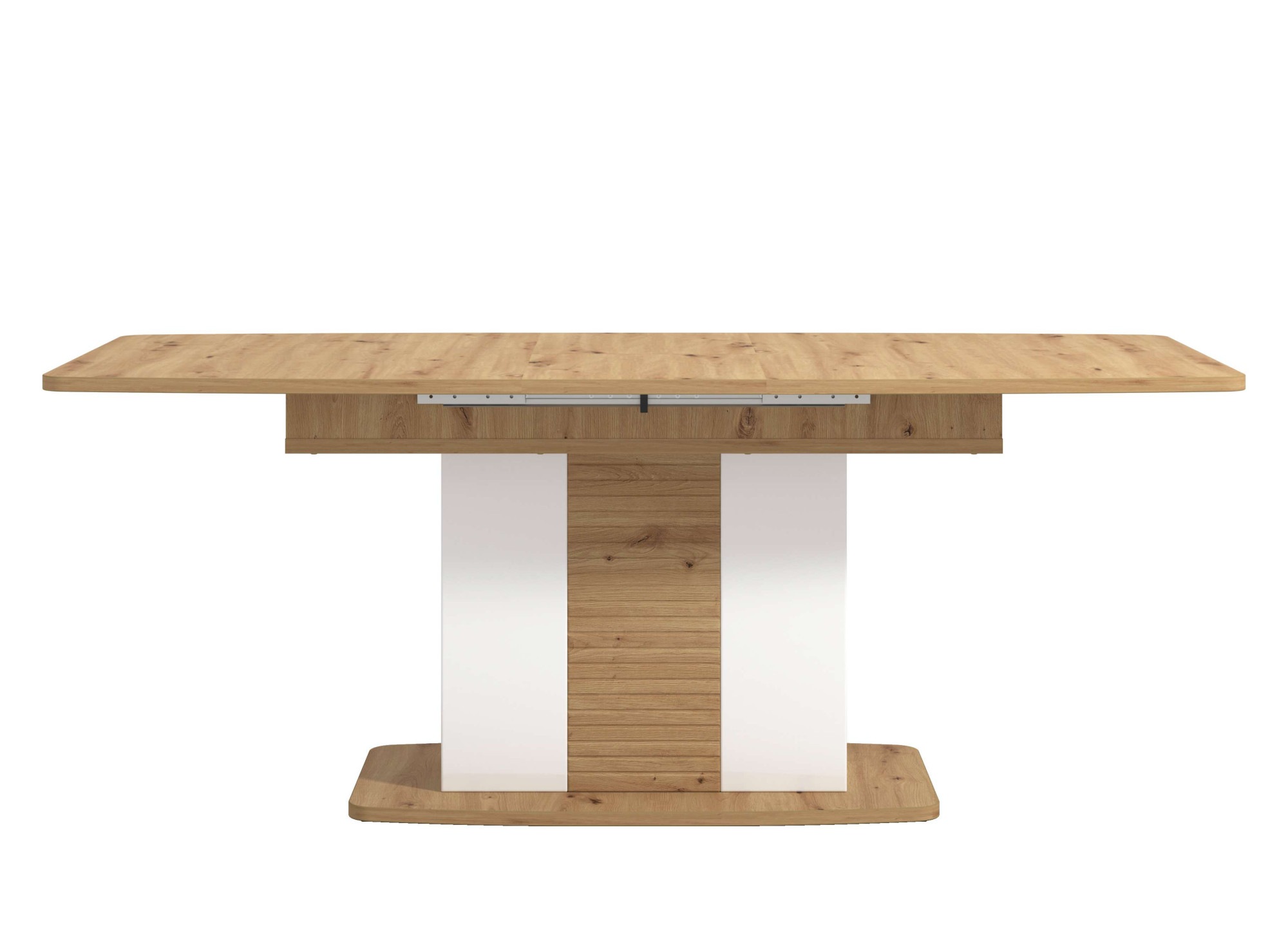 INOSIGN Esstisch »Bretagna 160 cm, modernes Design, Verlängerbar durch Einlegeplatte«, max. Breite 200 cm, Farbkombination aus Artisan-Eiche und Weiß