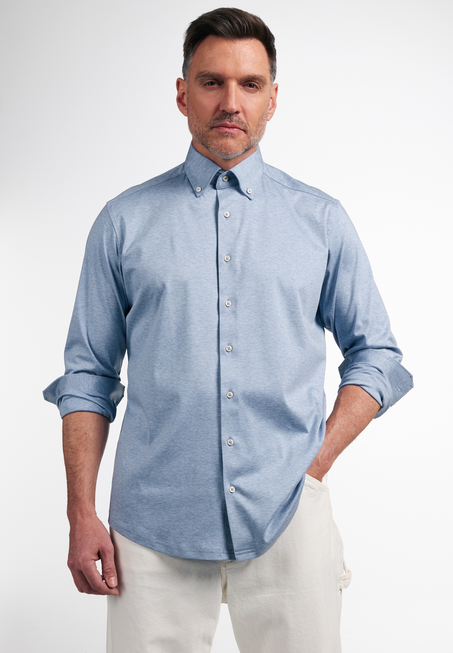 Eterna Langarmhemd »COMFORT FIT« EASY IRON (bügelleicht)