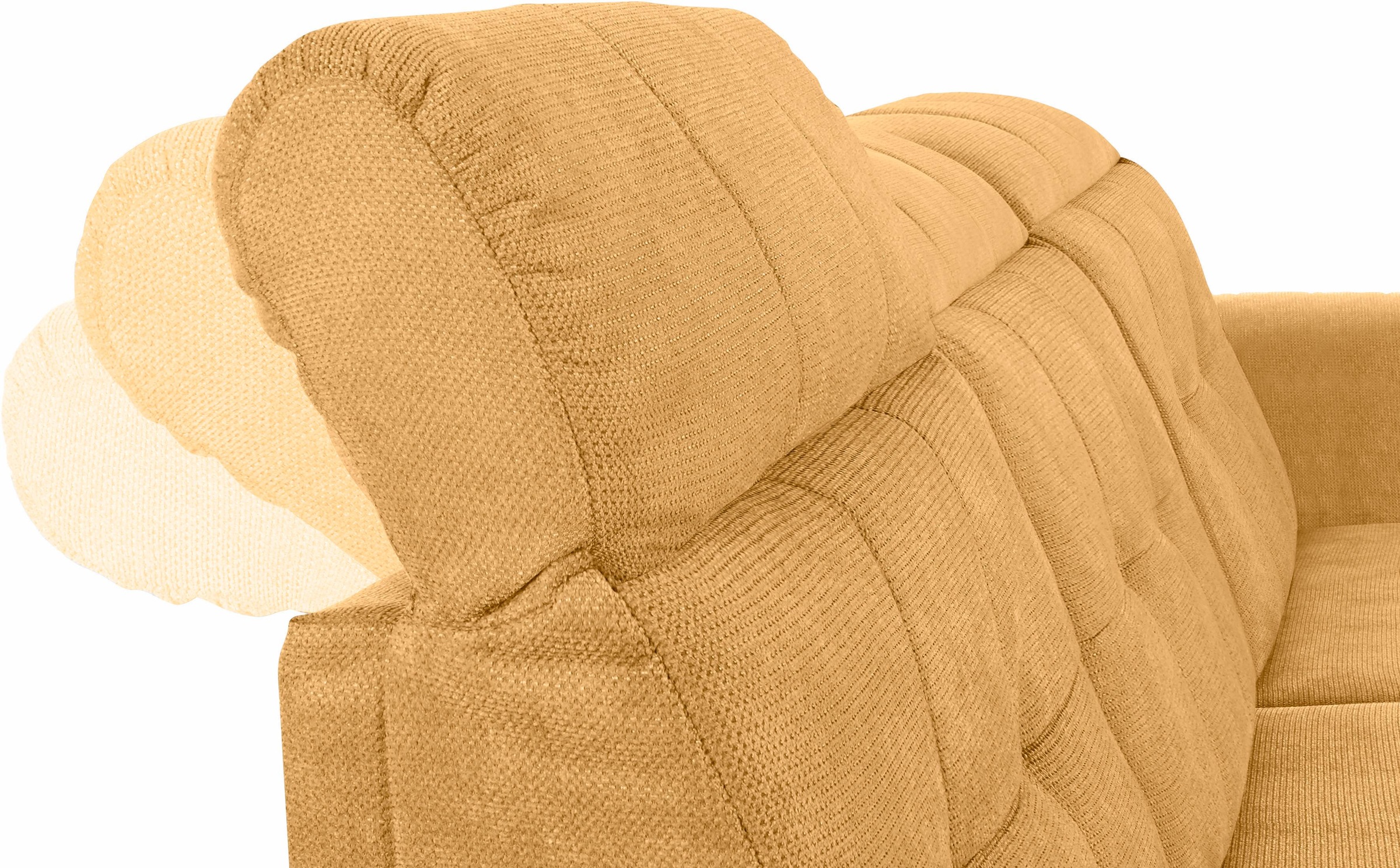 Places of Style Ecksofa »Manhattan L-Form«, 2 Sitze mit elektrischer Relaxfunktion, verstellbare Armlehnen