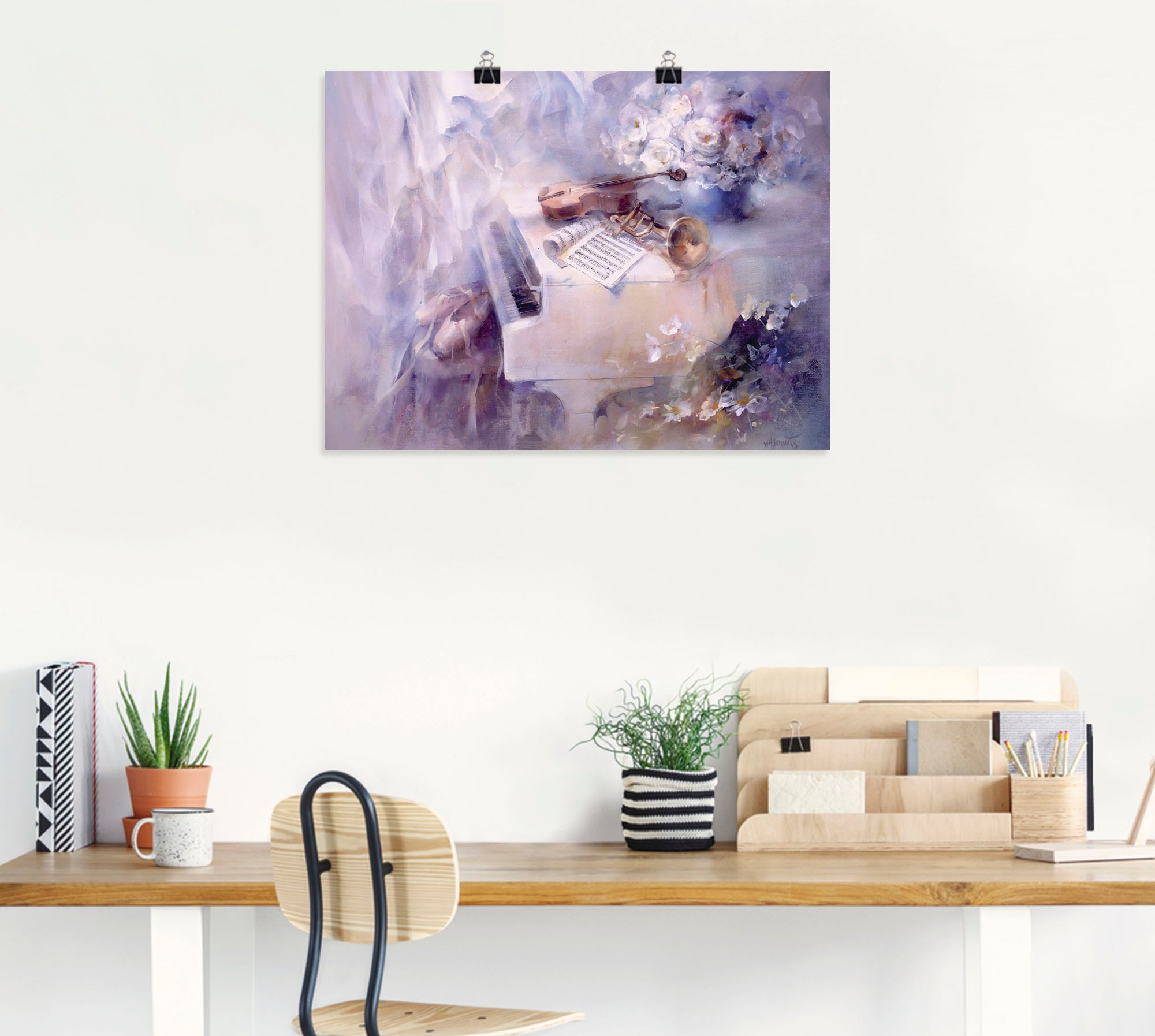 Artland Wandbild »Wie ein Lied«, Instrumente, (1 St.), als Leinwandbild, Poster in verschied. Größen