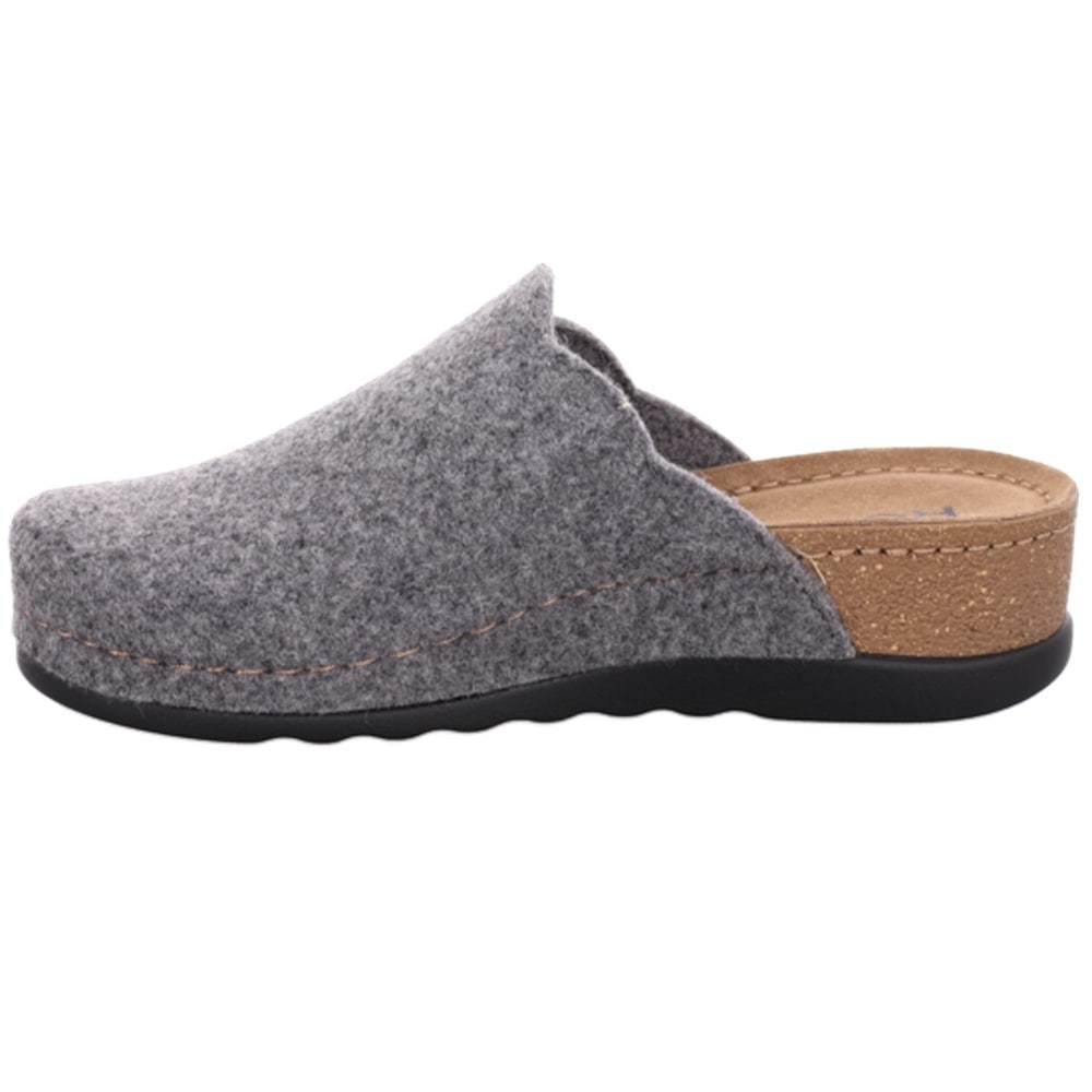 Rohde Pantoffel »Soave-40«  Clog, Hausschuh, Wohlfühlschuh mit Keilabsatz