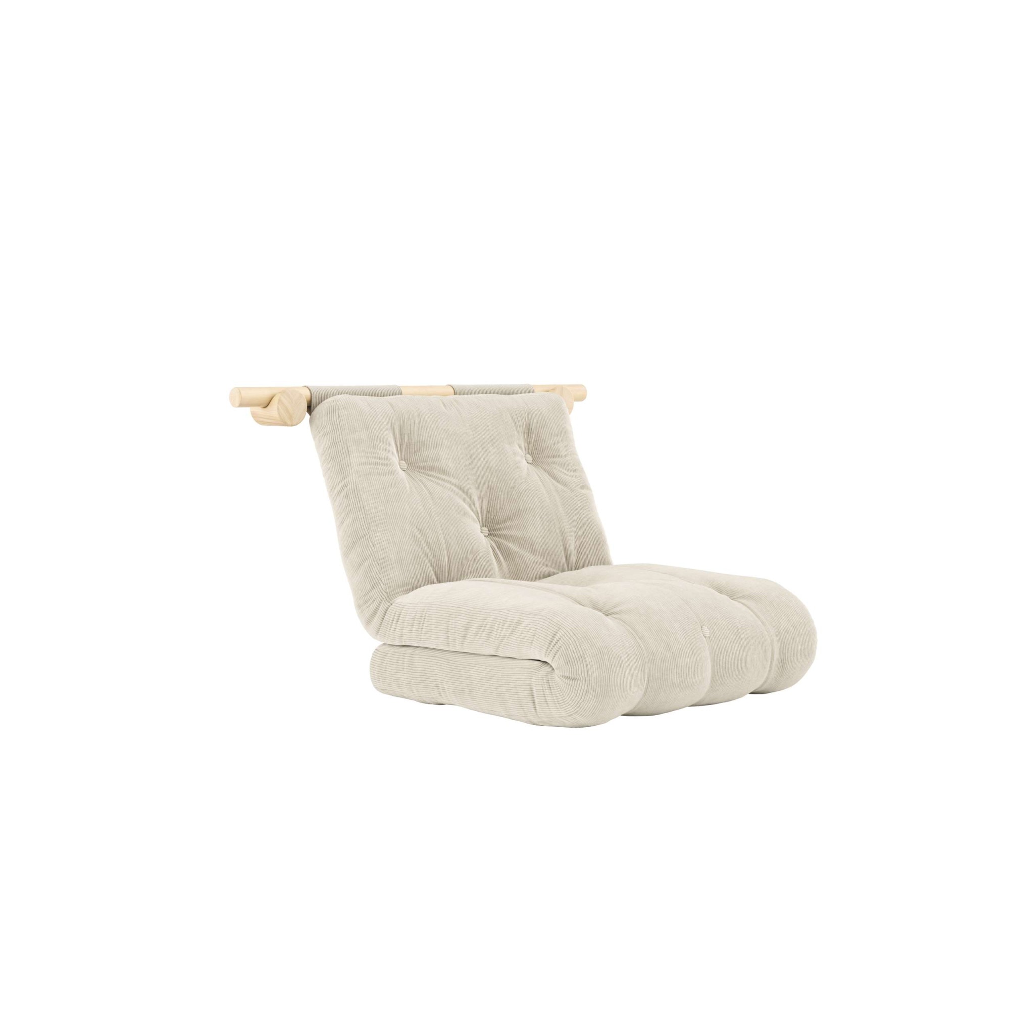 Karup Design Schlafsofa »Hooked Schlafsessel, Sitz- und Schlafplatz, Wandmontiert, platzsparend«, Futonmatratze inkl. Halterungsset aus FSC®-zertifiziertem Massivholz