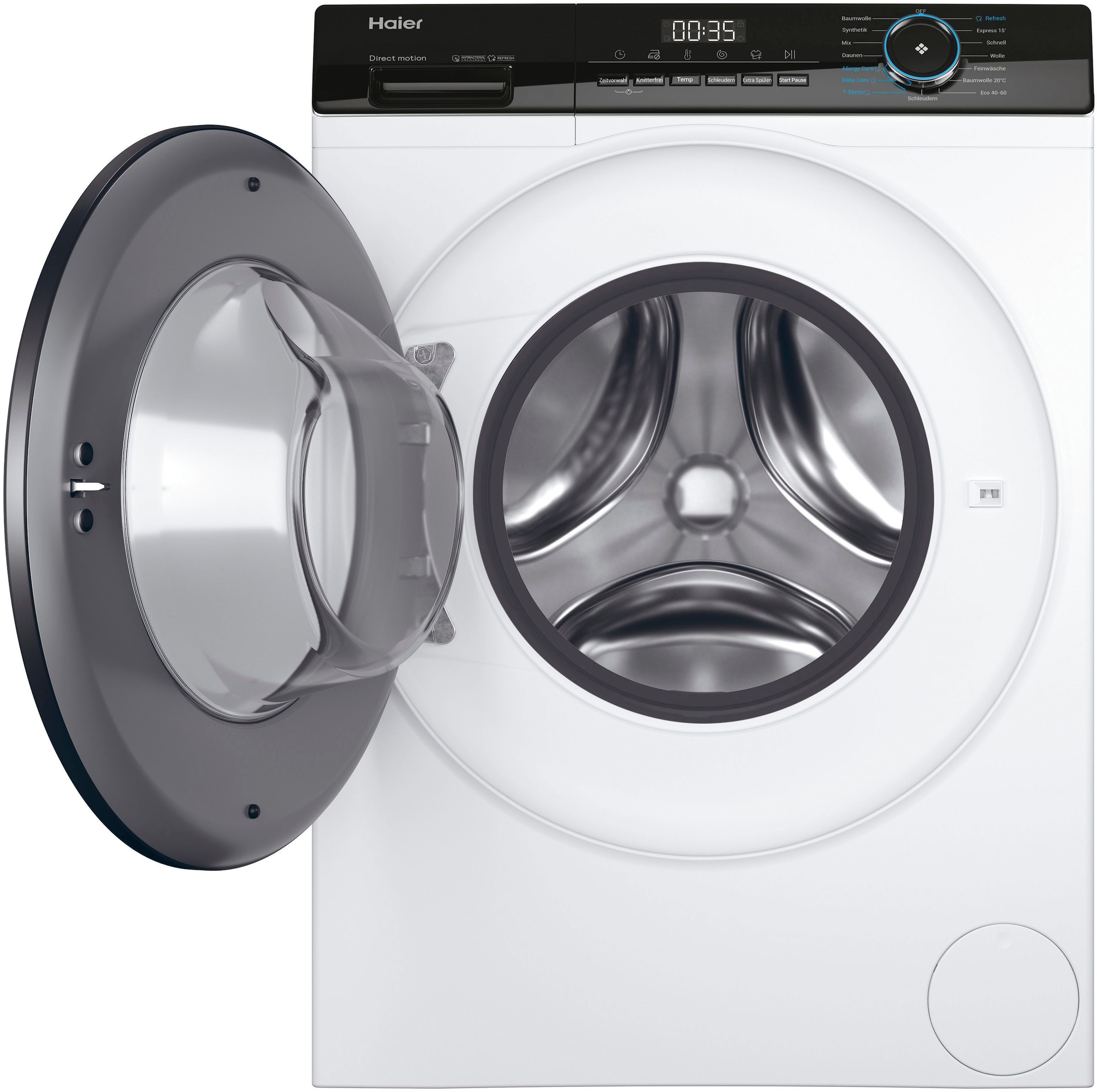 Haier Waschmaschine »HW90-B14939«, 9 kg, 1400 U/min, 9 kg, 1400 U/min, Flüsterleiser Motor, Antibakterielle Technologie