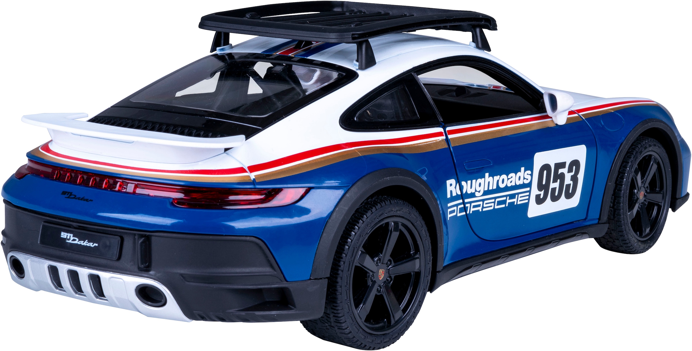 Jamara RC-Auto »Porsche 911 Dakar Performance 1:14 blau 2,4GHz«, mit LED Licht